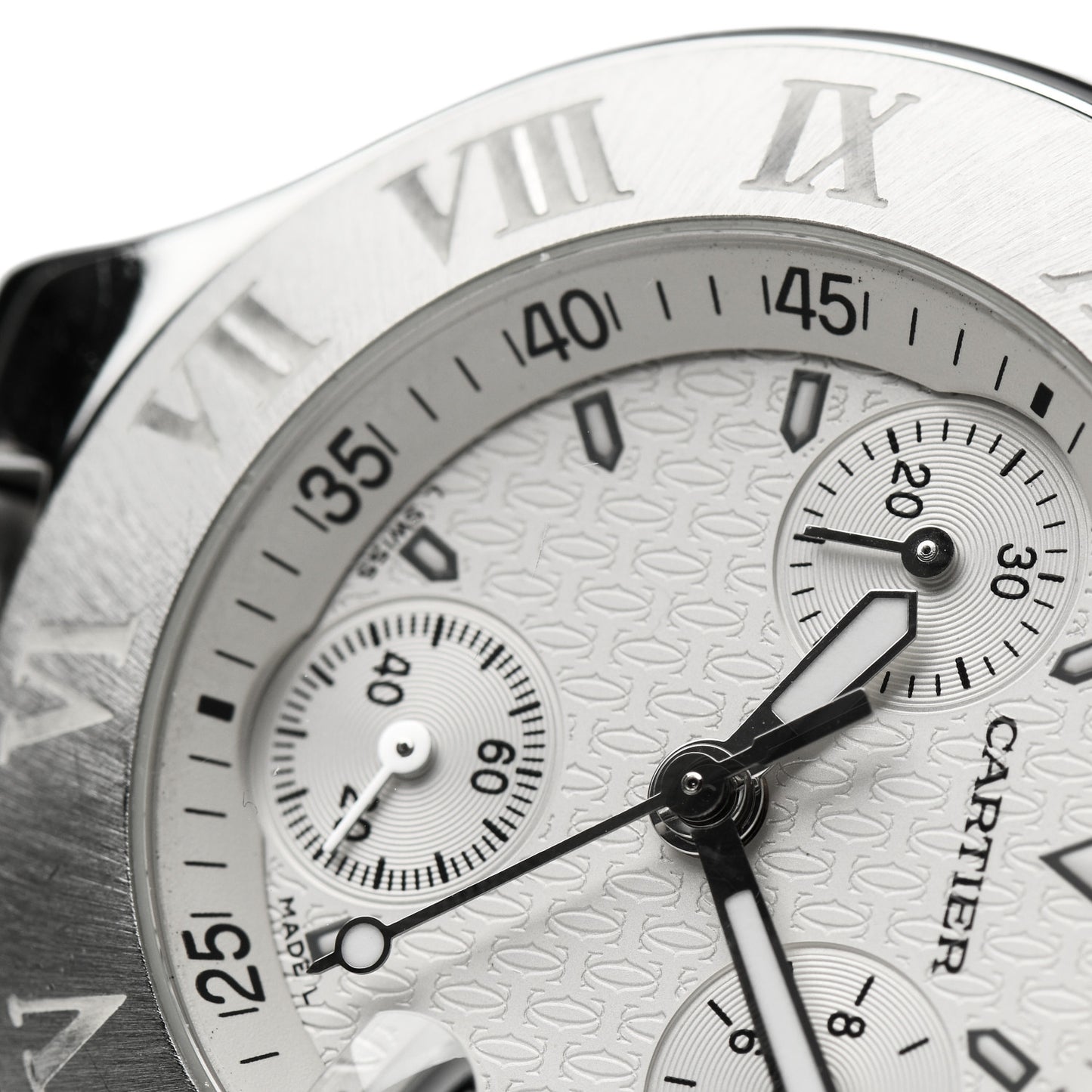 Stainless Steel Rubber 38mm Must 21 Chronoscaph Quartz Watch