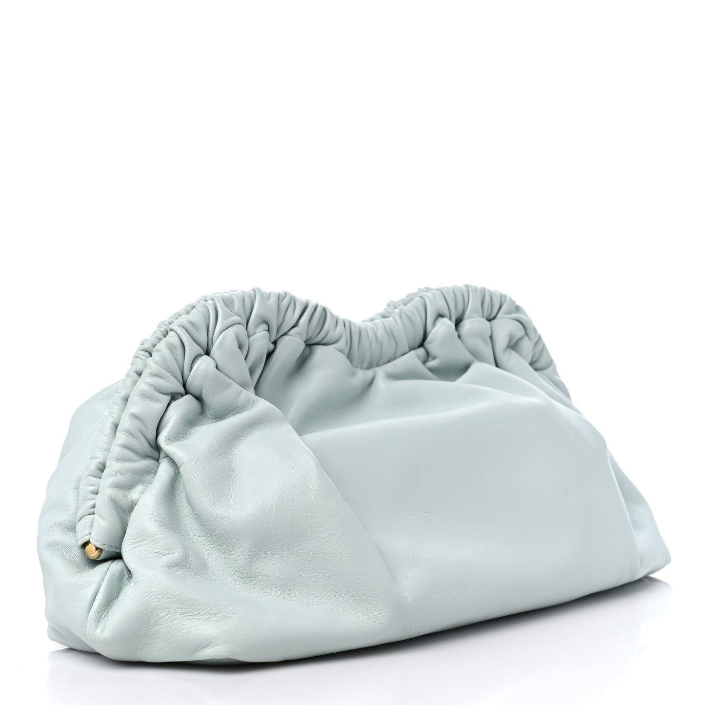 Lambskin Cloud Clutch Seafoam