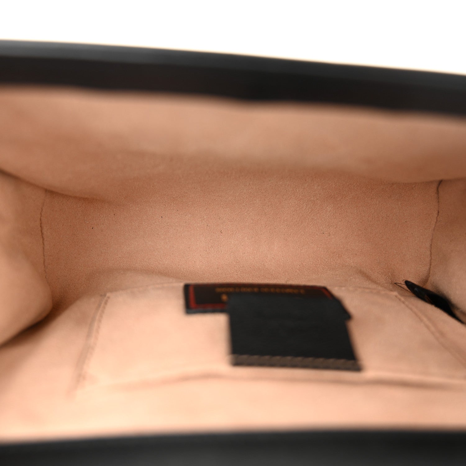 Gucci Calfskin Strawberry Embroidered Small Padlock Shoulder Bag Black 5 of 11