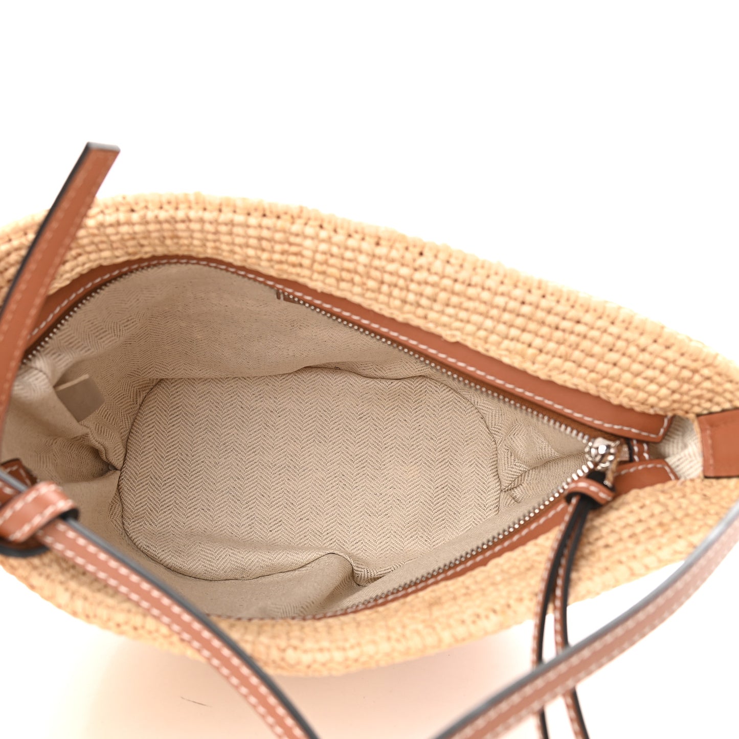 Raffia Crossbody Bag Natural Tan