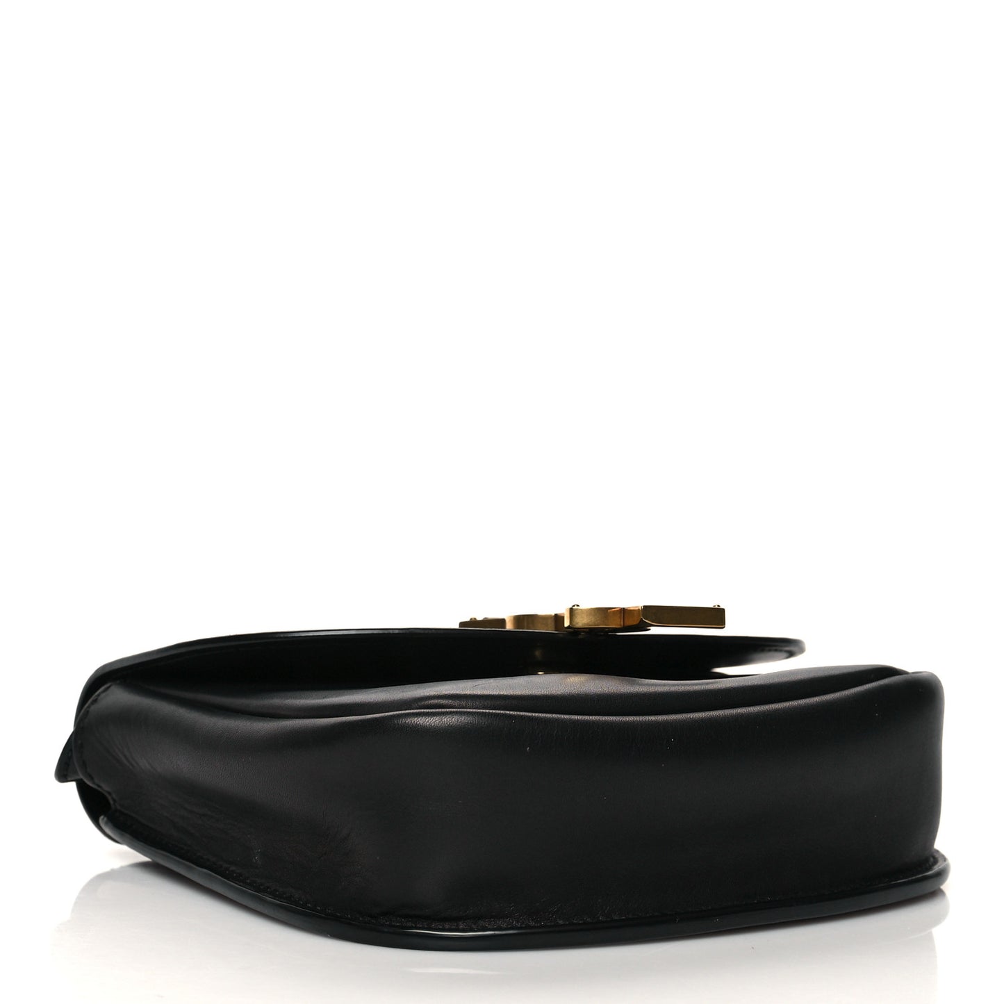 Smooth Calfskin Classic Monogram Small Kaia Satchel Black