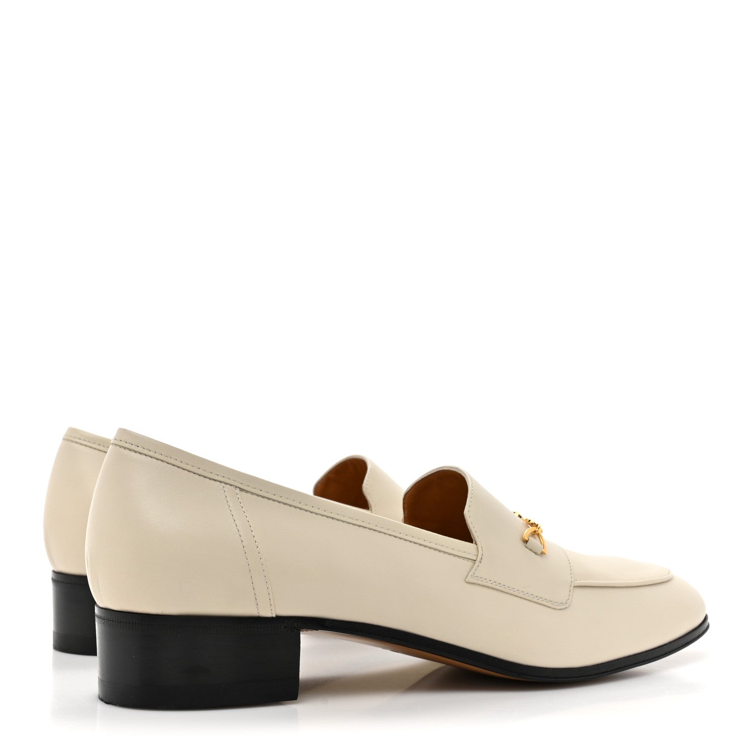 Gucci Jakarta Calfskin Womens Interlocking G Horsebit Loafers 40.5 Mystic White 4 of 12