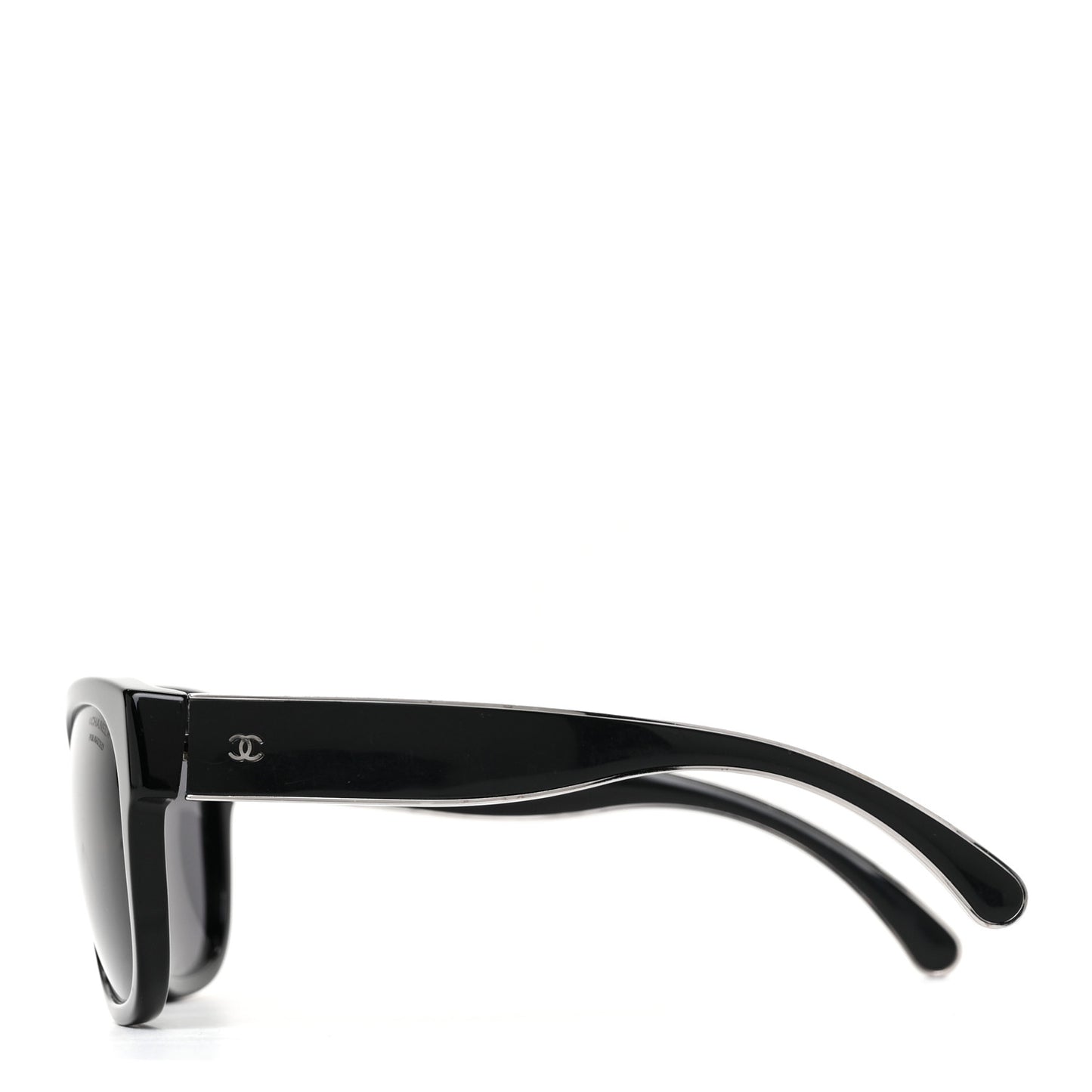 Acetate Metal Polarized CC Sunglasses 5270 Black Silver