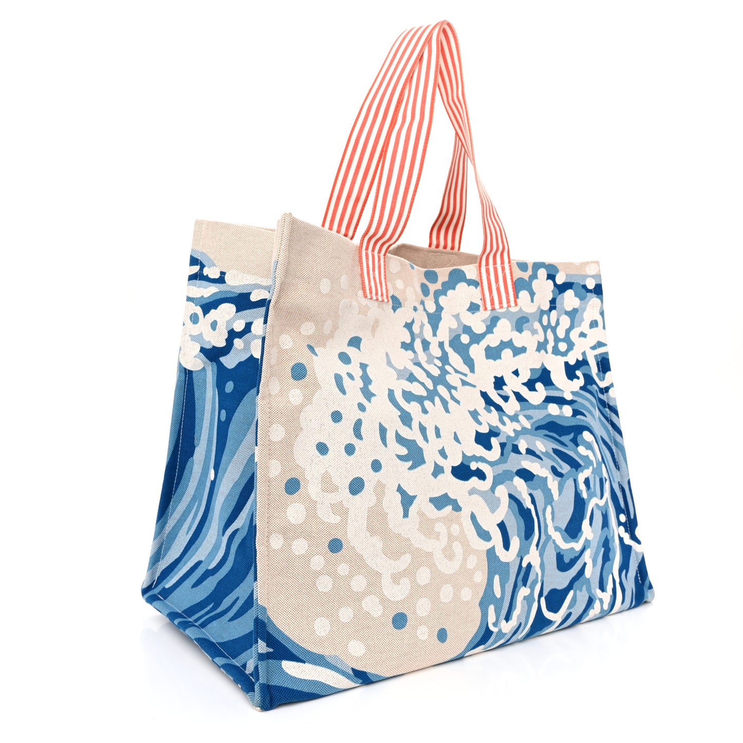 Canvas Wave Beach Bag