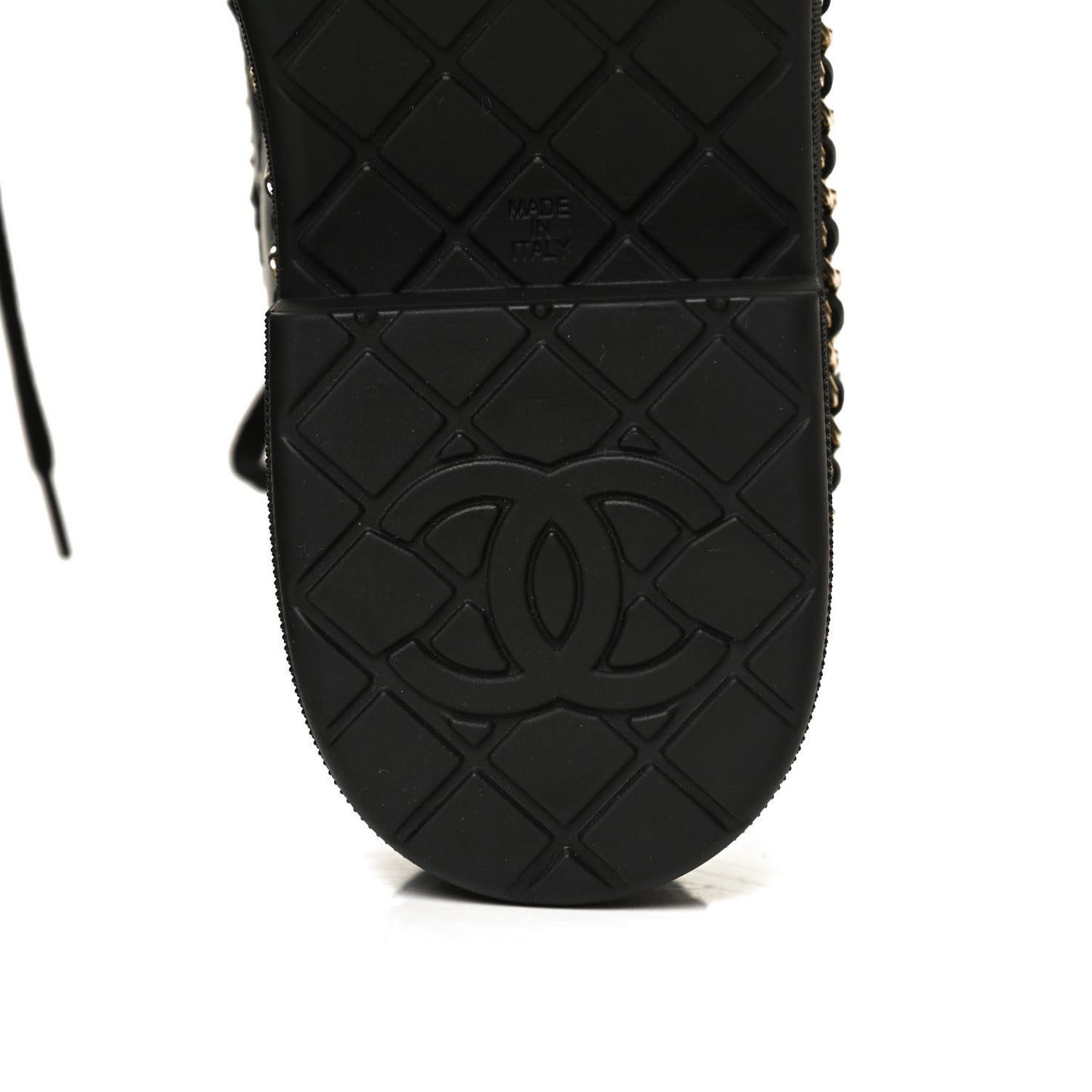 Tweed Calfskin Chain Short Boots 36 Black