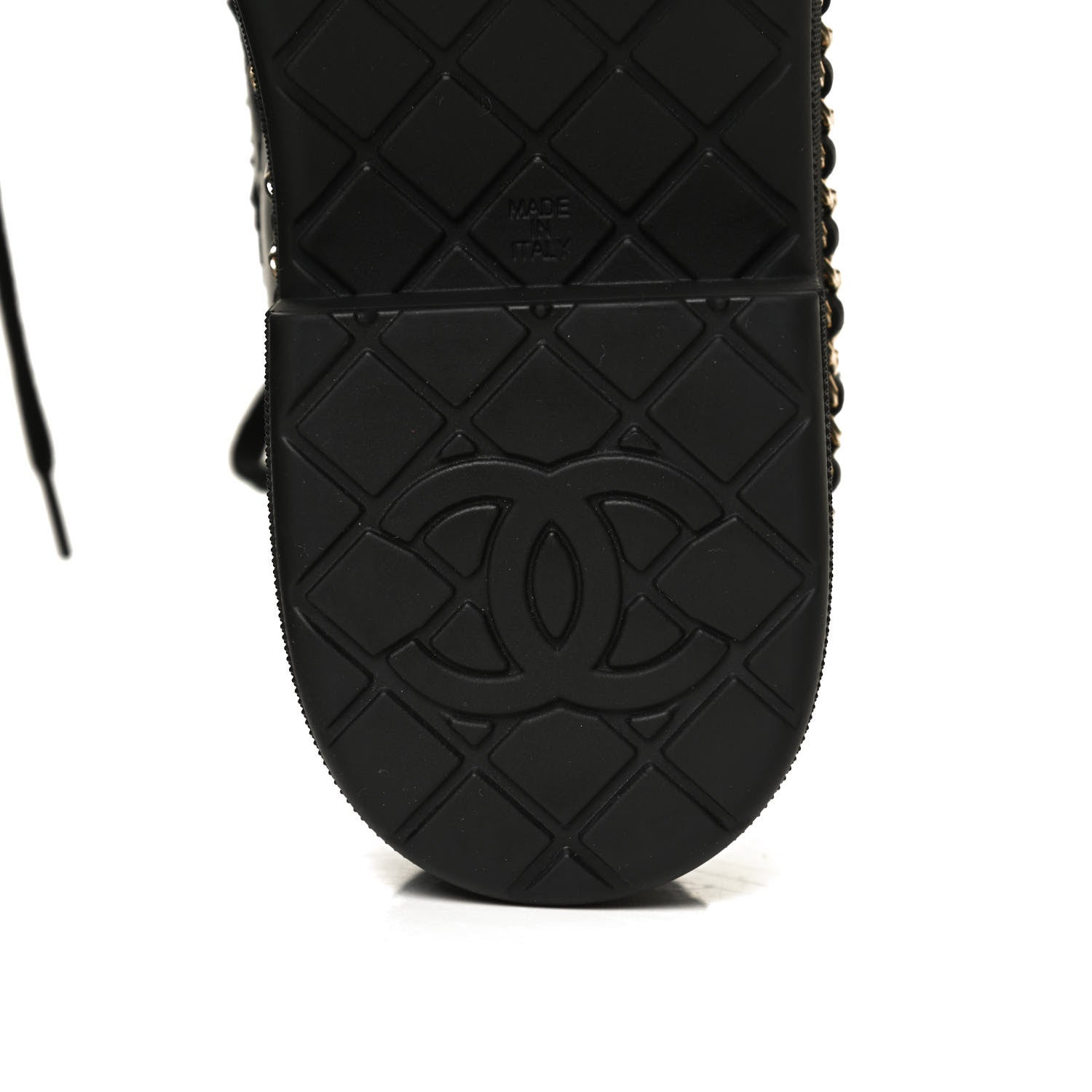 Chanel Tweed Calfskin Chain Short Boots 36 Black 8 of 9