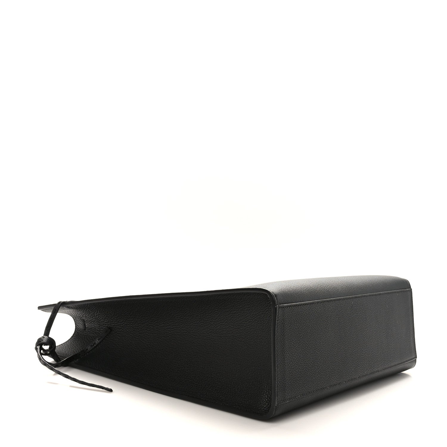 Fendi Vitello Cher Logo Embossed Medium Go To Shopper Tote Black 4 of 8