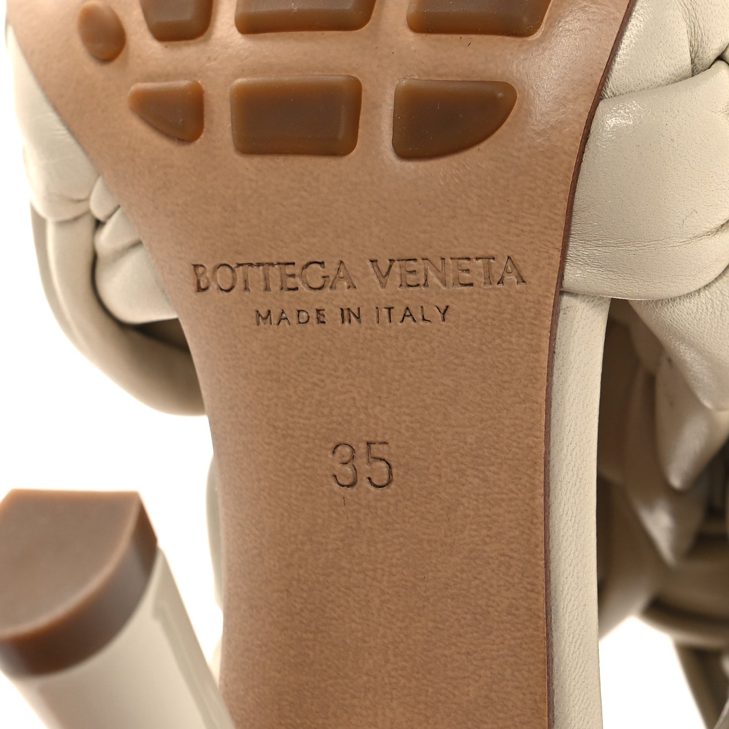 Shiny Nappa Intrecciato The Board Sandals 35 Wax