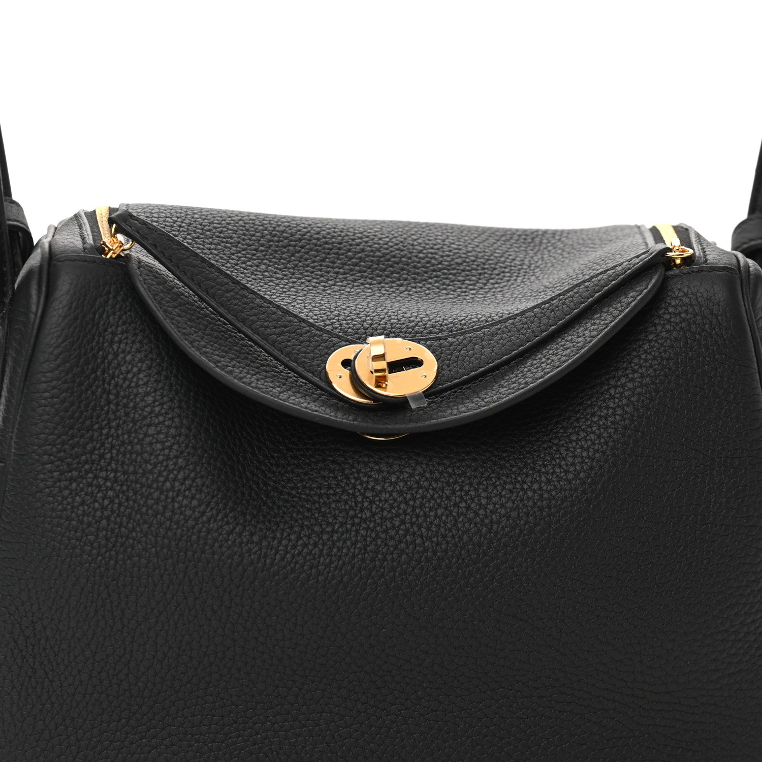 Hermes Taurillon Clemence Lindy 26 Black 8 of 11