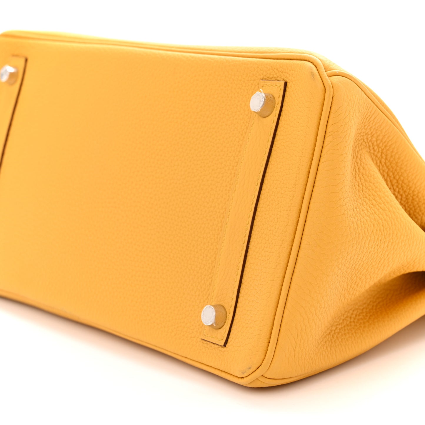 Togo Shiny Niloticus Crocodile Birkin Touch 30 Jaune Ambre