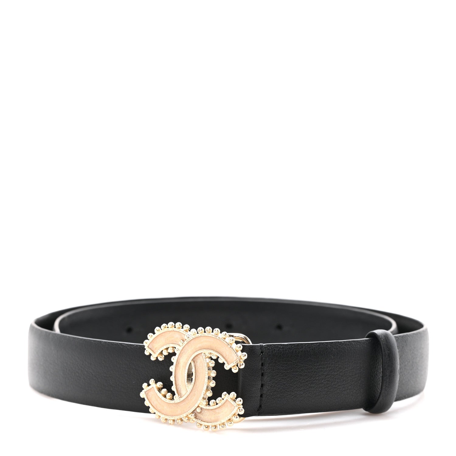 タイムセール★CHANEL ブラックレザー ベルト サイズ75 Chanel Lambskin Resin CC Belt 75 30 Black 1893306 – FASHIONPHILE