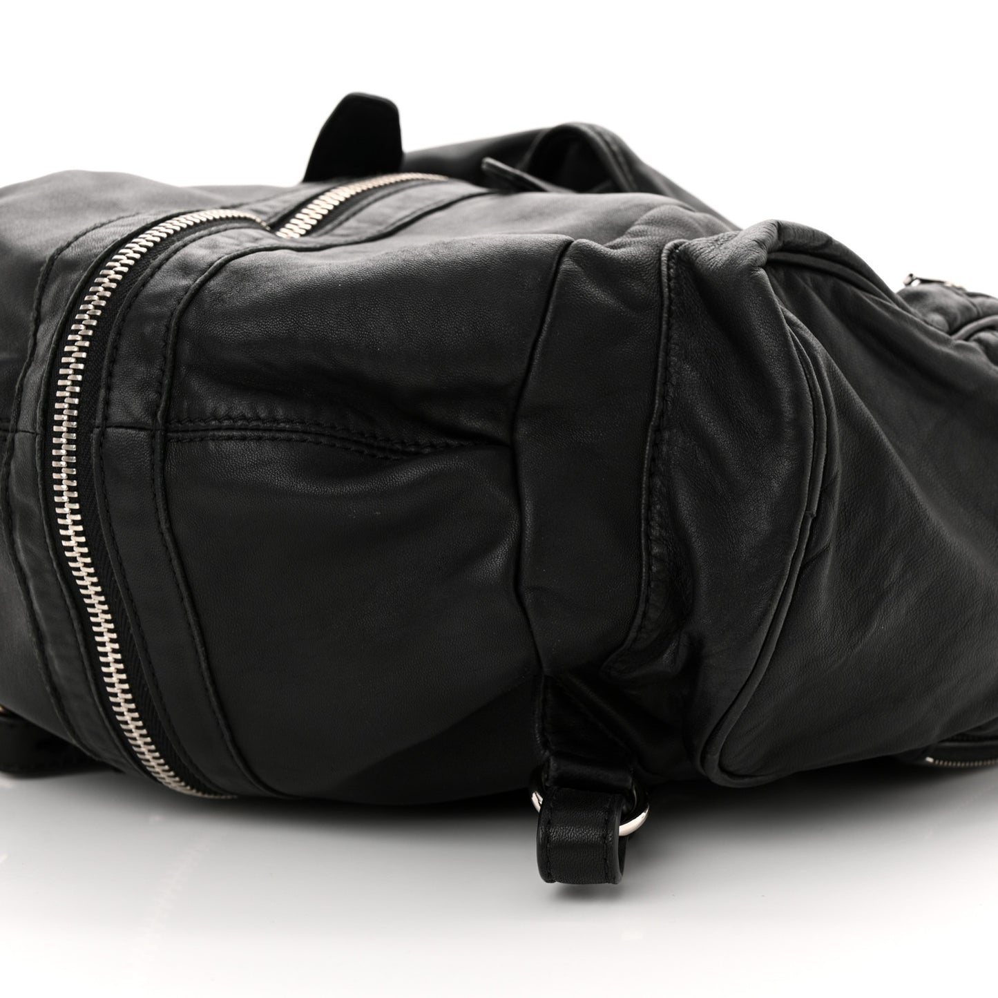 Lambskin Marti Backpack Bag Washed Black Rhodium Hardware