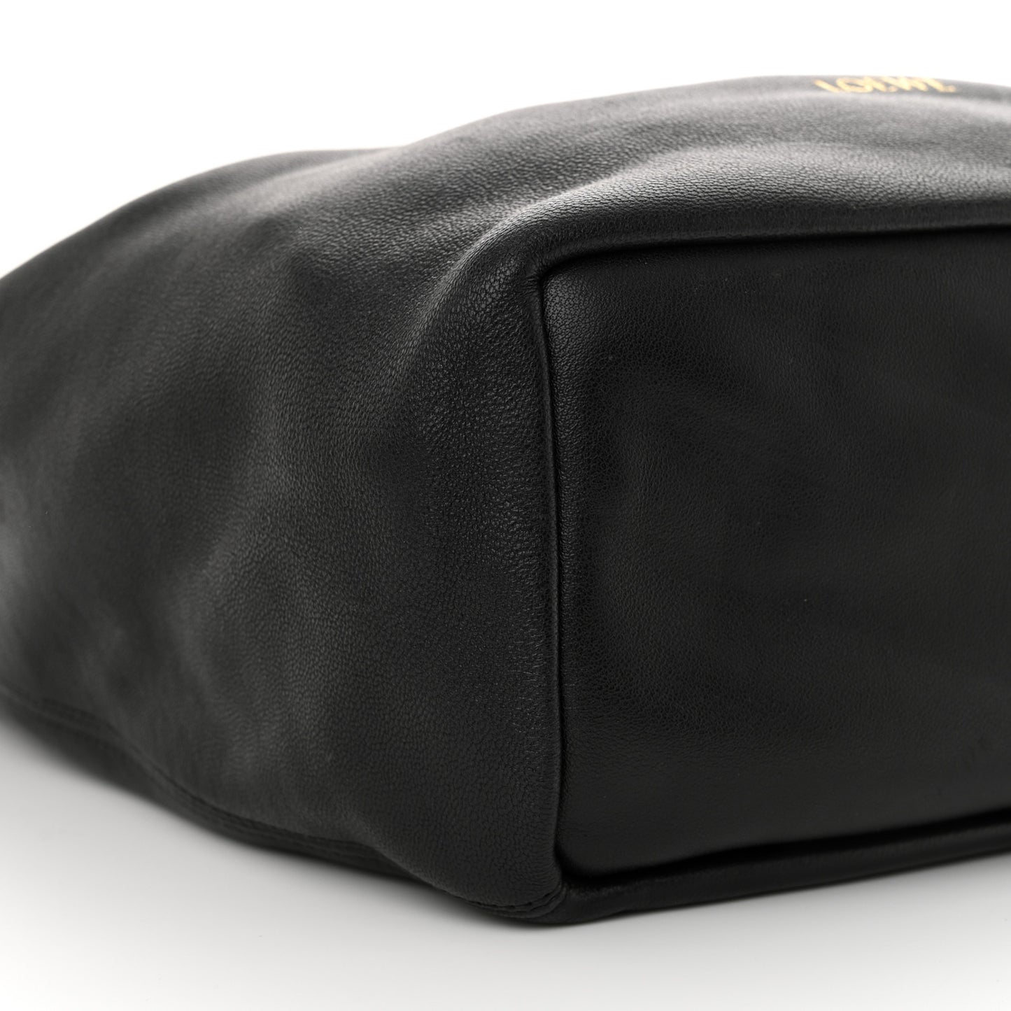 Buttery Nappa Lambskin Small Squeeze Bag Black
