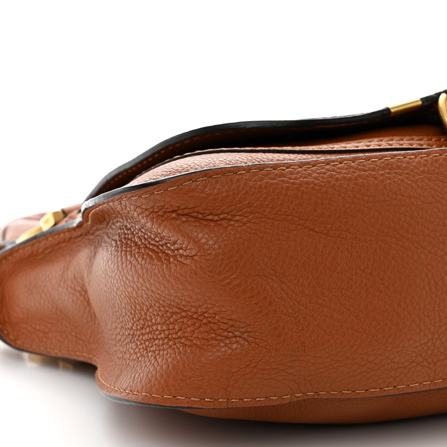 Calfskin Small Marcie Satchel Tan