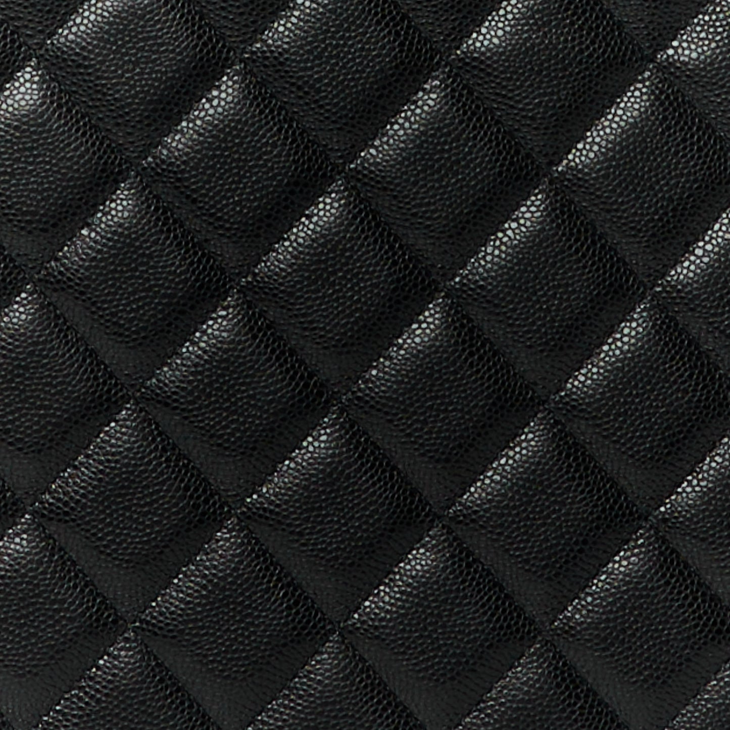 Caviar Quilted Large Shopping Tote Black