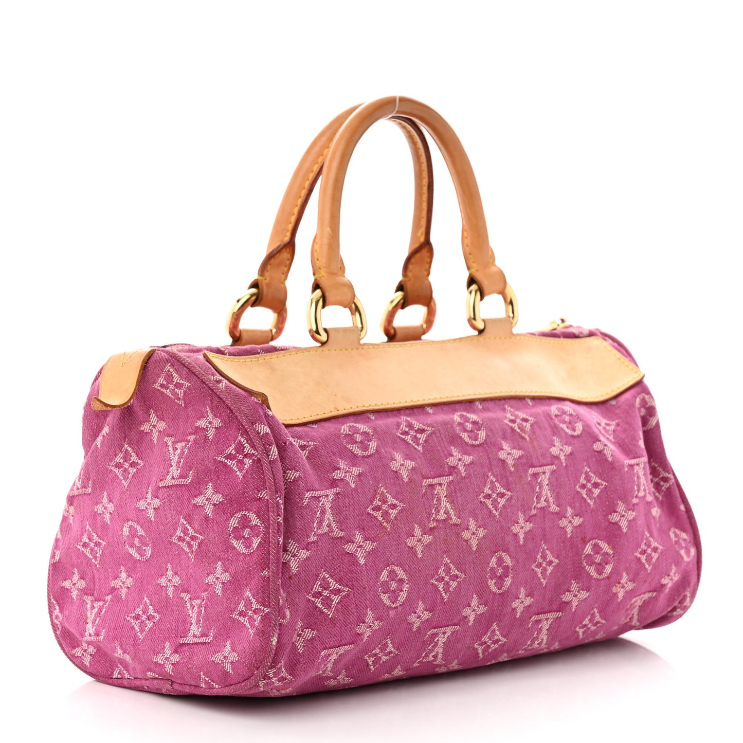 Monogram Denim Neo Speedy Fuchsia