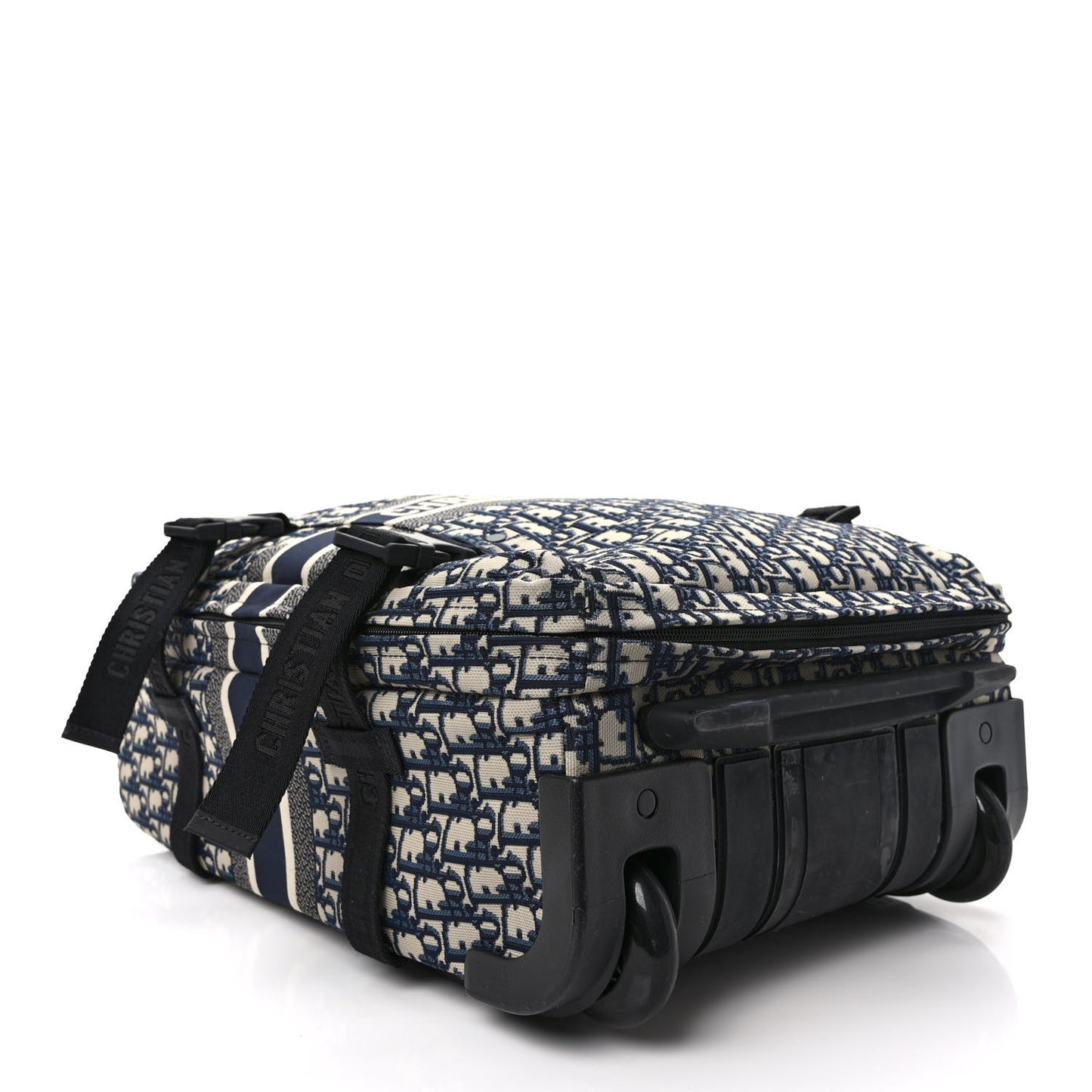 Oblique Small Diortravel Suitcase Blue