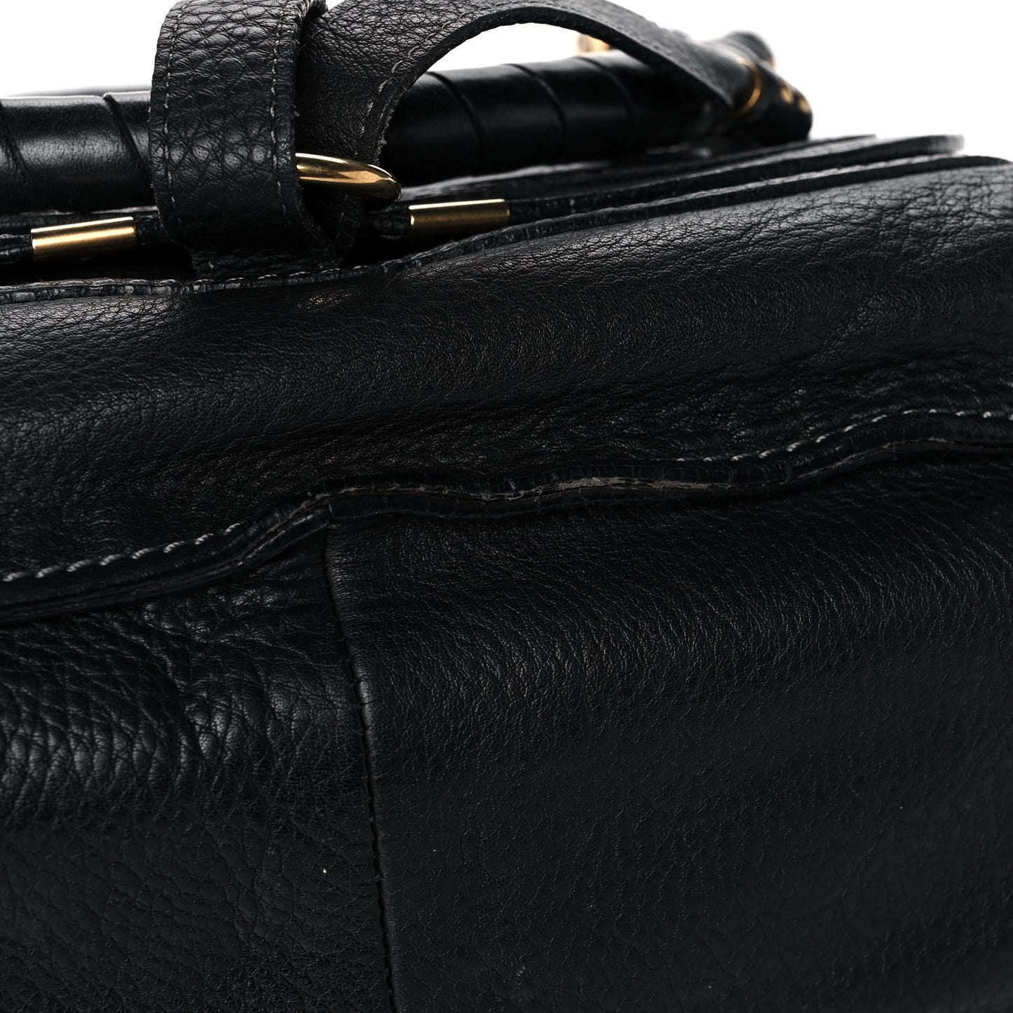 Calfskin Medium Marcie Satchel Black