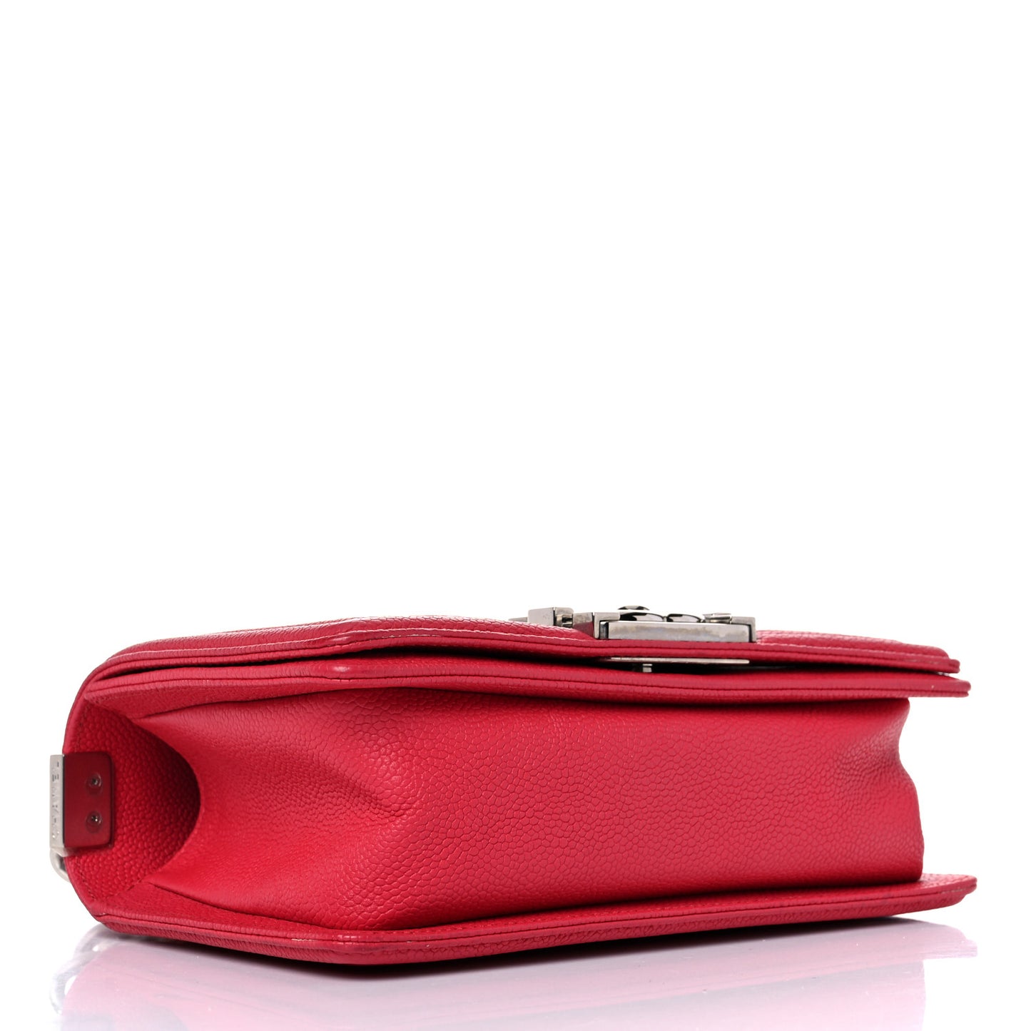 Caviar Quilted Small Boy Flap Red