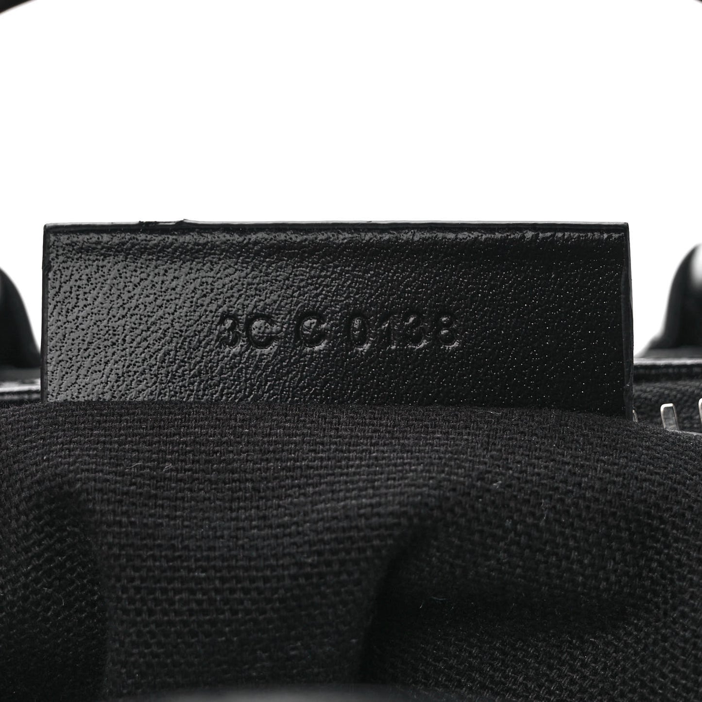Shiny Lord Calfskin Mini Antigona Black