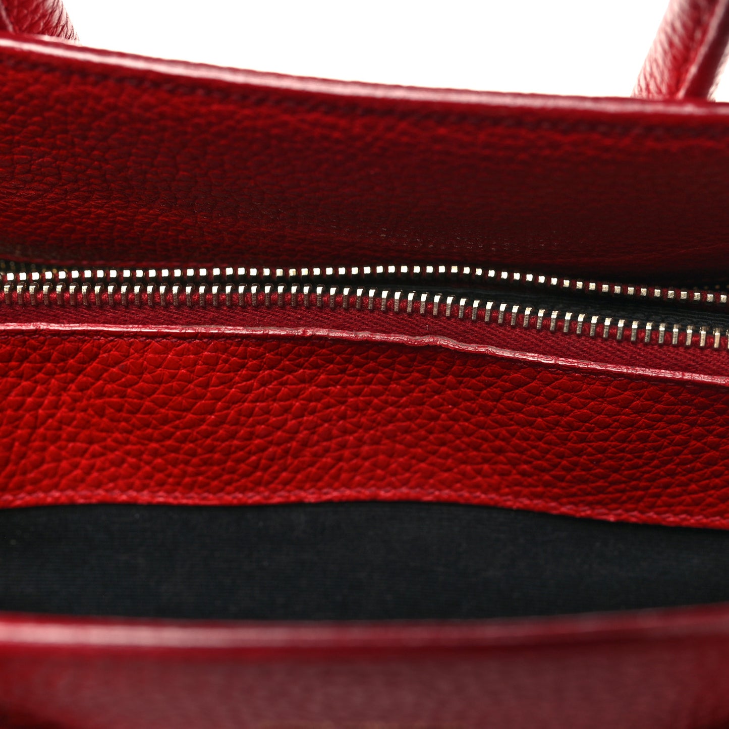 Grained Calfskin Small Sac De Jour Lipstick Red