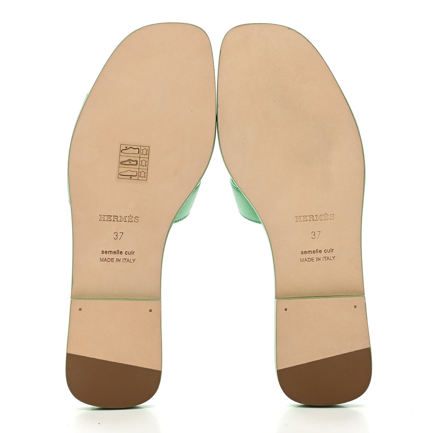 Epsom Oran Sandals 37 Vert Pomme