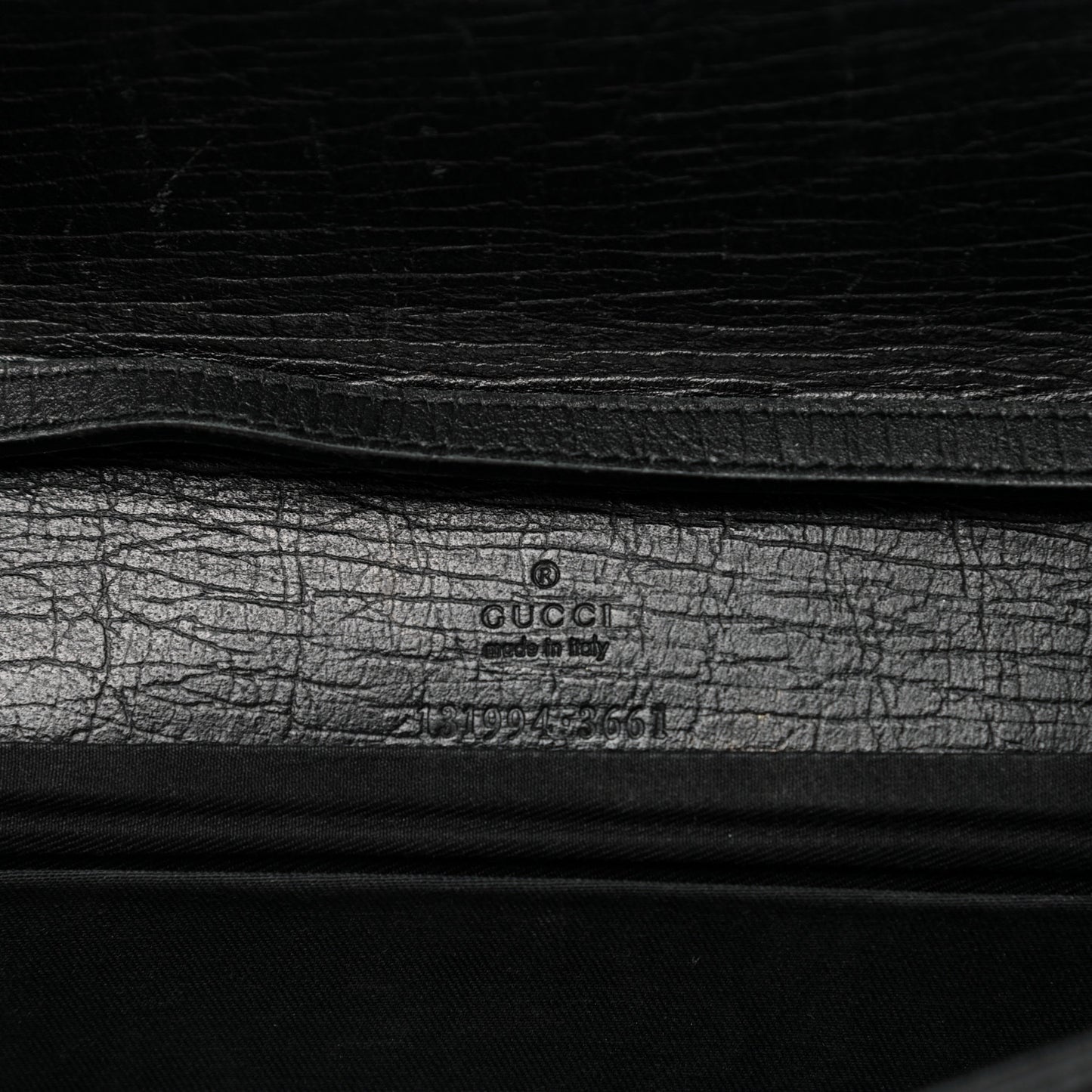 Monogram Bamboo Web Clutch Black