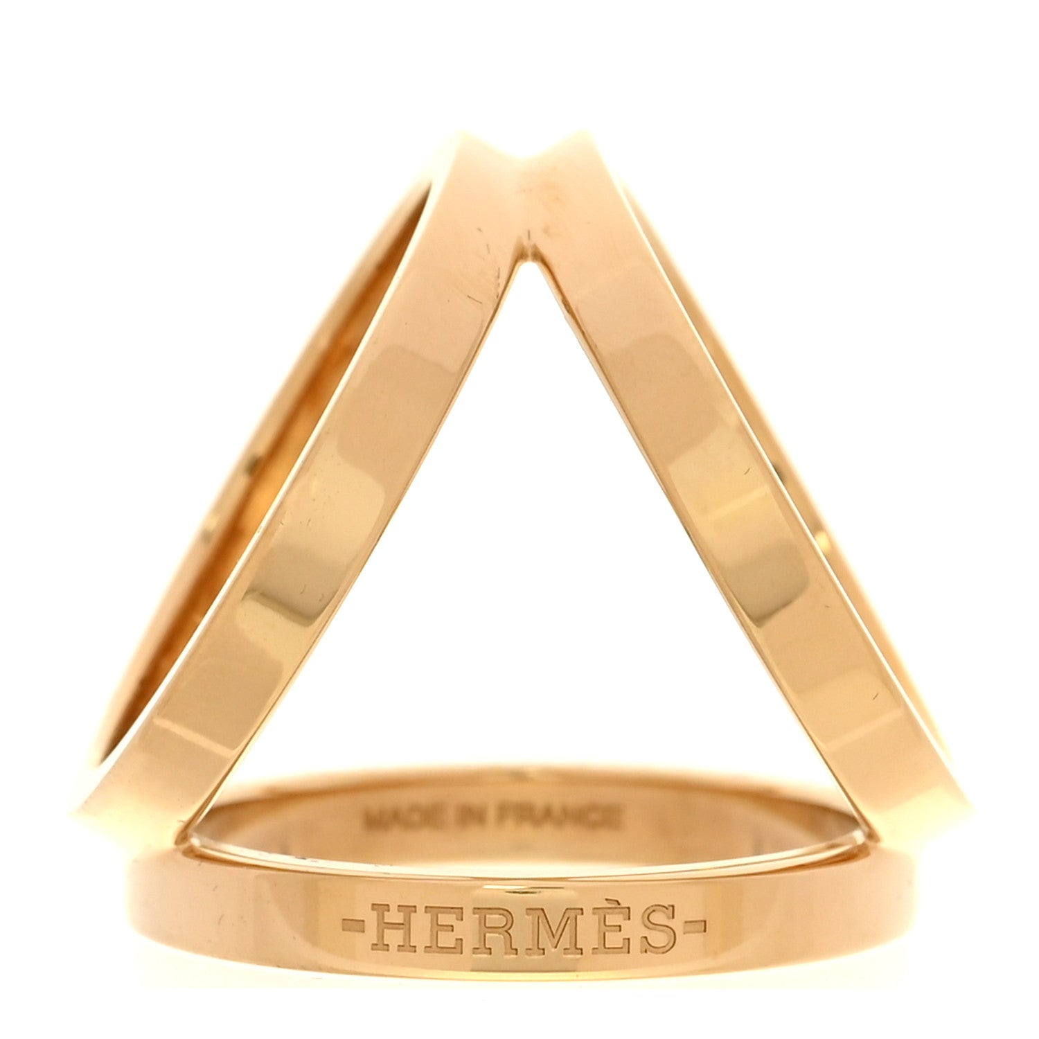 Hermes Permabrass Gold Trio Scarf Ring 1908150 – FASHIONPHILE
