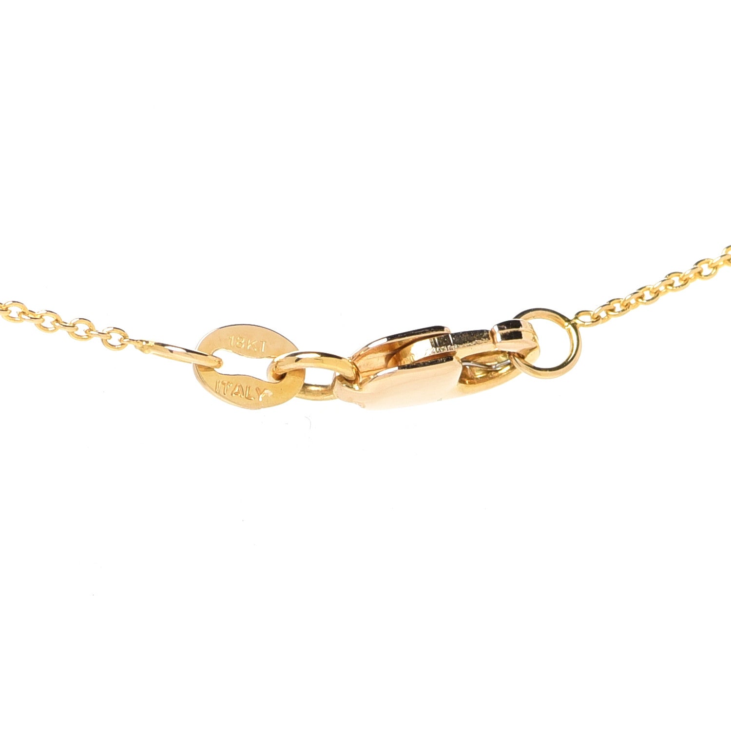 Roberto Coin 18K Yellow Gold Diamond Love Letter K Pendant Necklace 4 of 7