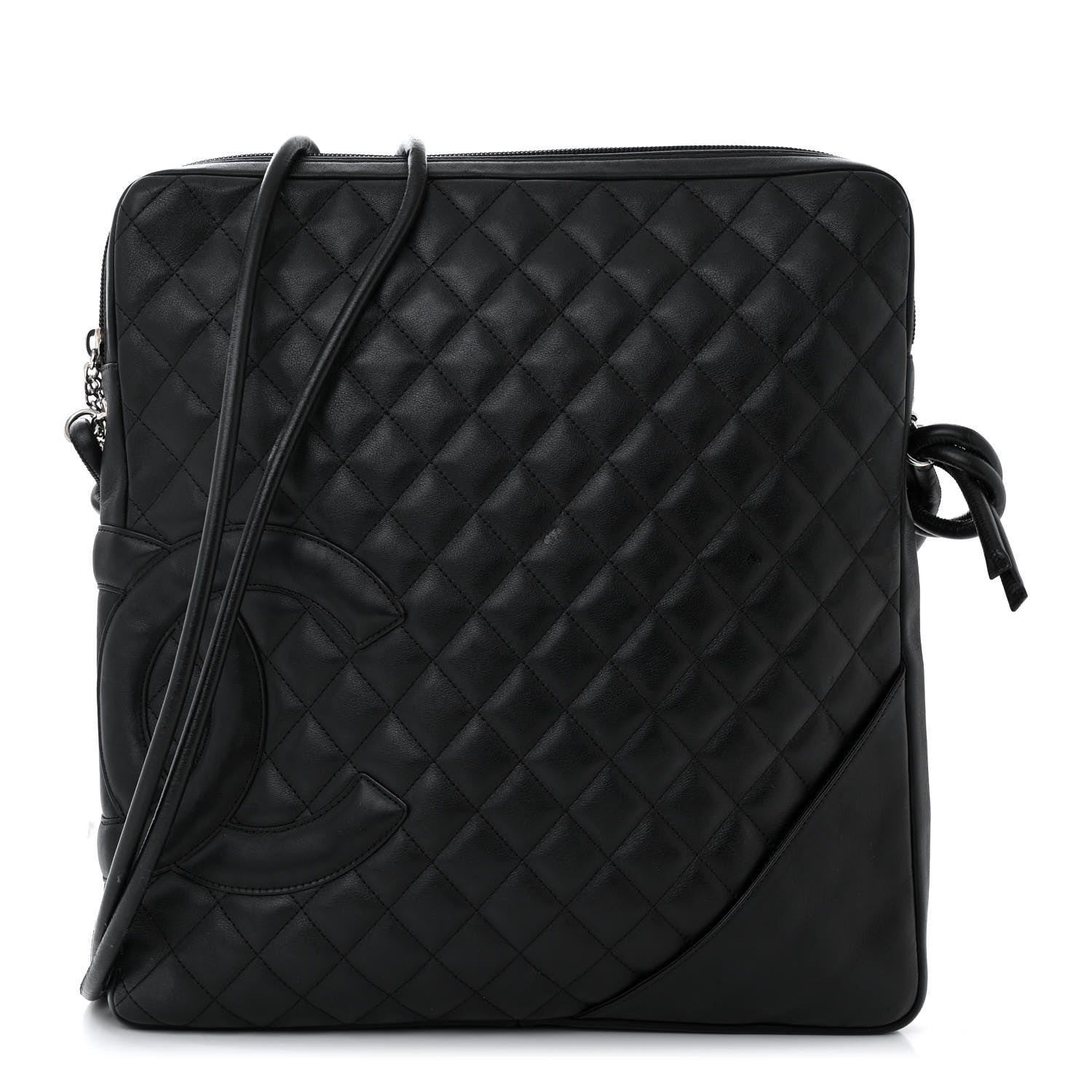 Chanel Calfskin Quilted Large Cambon Messenger Black 1 of 14