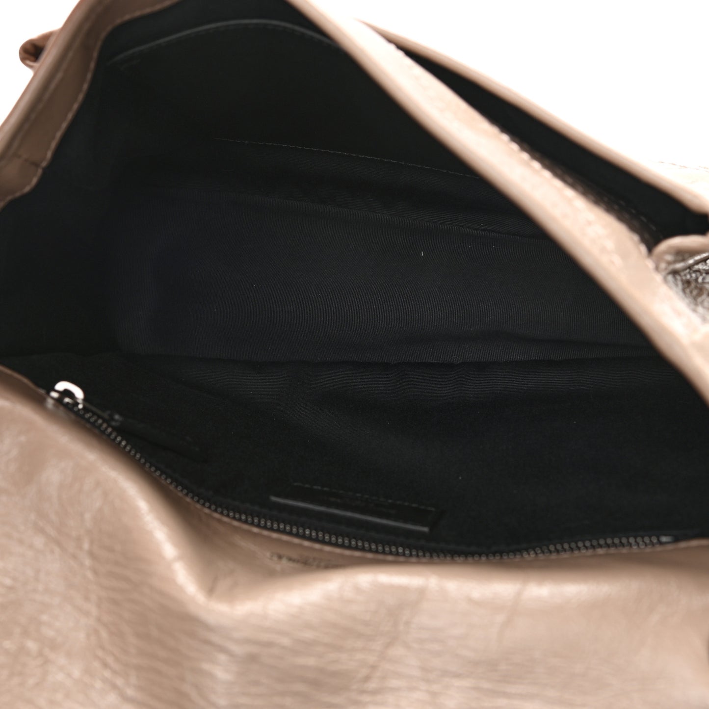 Crinkled Calfskin Matelasse Monogram Medium Niki Chain Satchel Light Natural