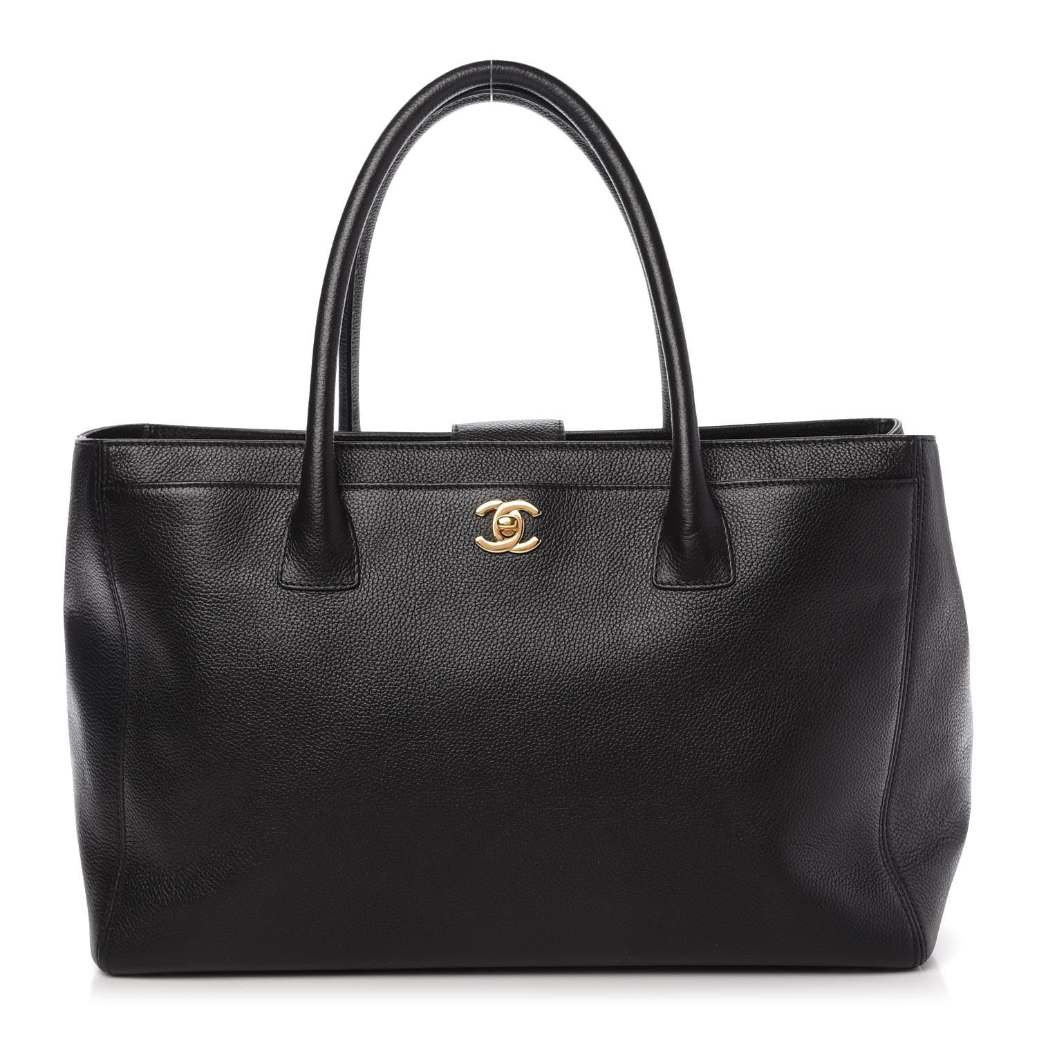 Chanel Calfskin Cerf Executive Shopper Tote Black 1 of 10