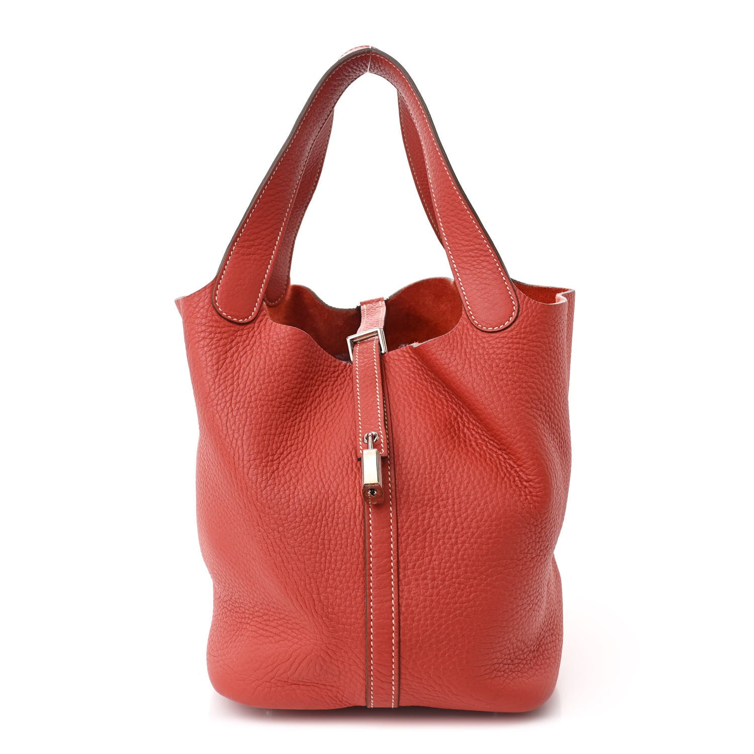 Hermes Taurillon Clemence Picotin Lock 22 MM Sanguine 1 of 10