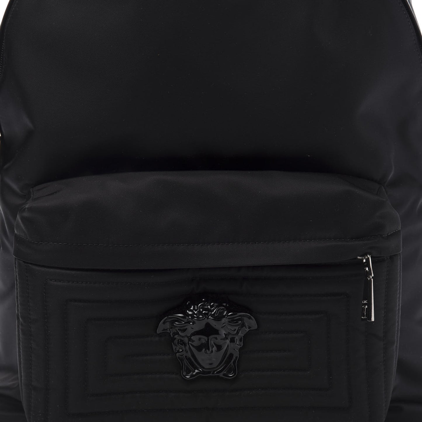 Nylon Palazzo Medusa Backpack Black