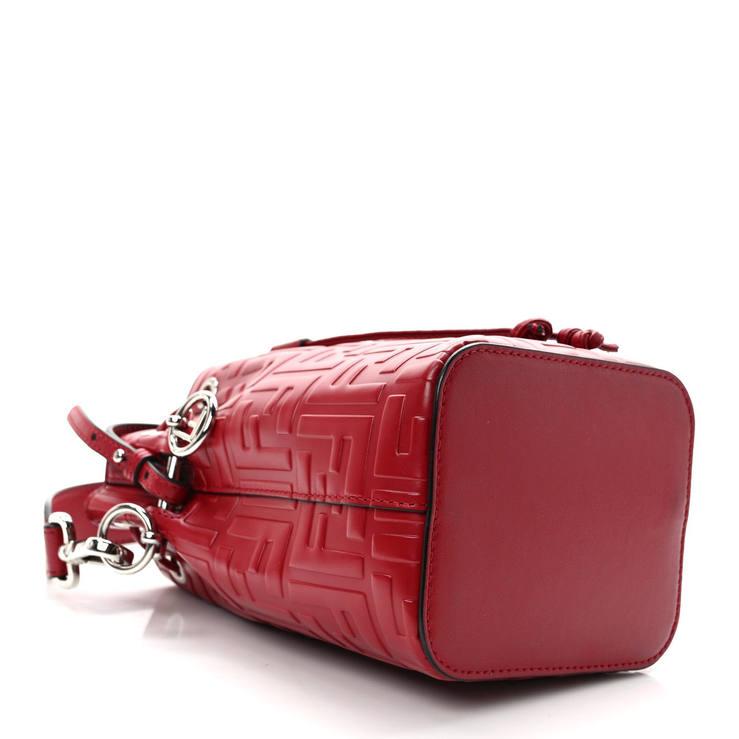 Fendi Vitello Liberty F is Fendi FF 1974 Embossed Mini Mon Tresor Bucket Bag Fragola 3 of 10