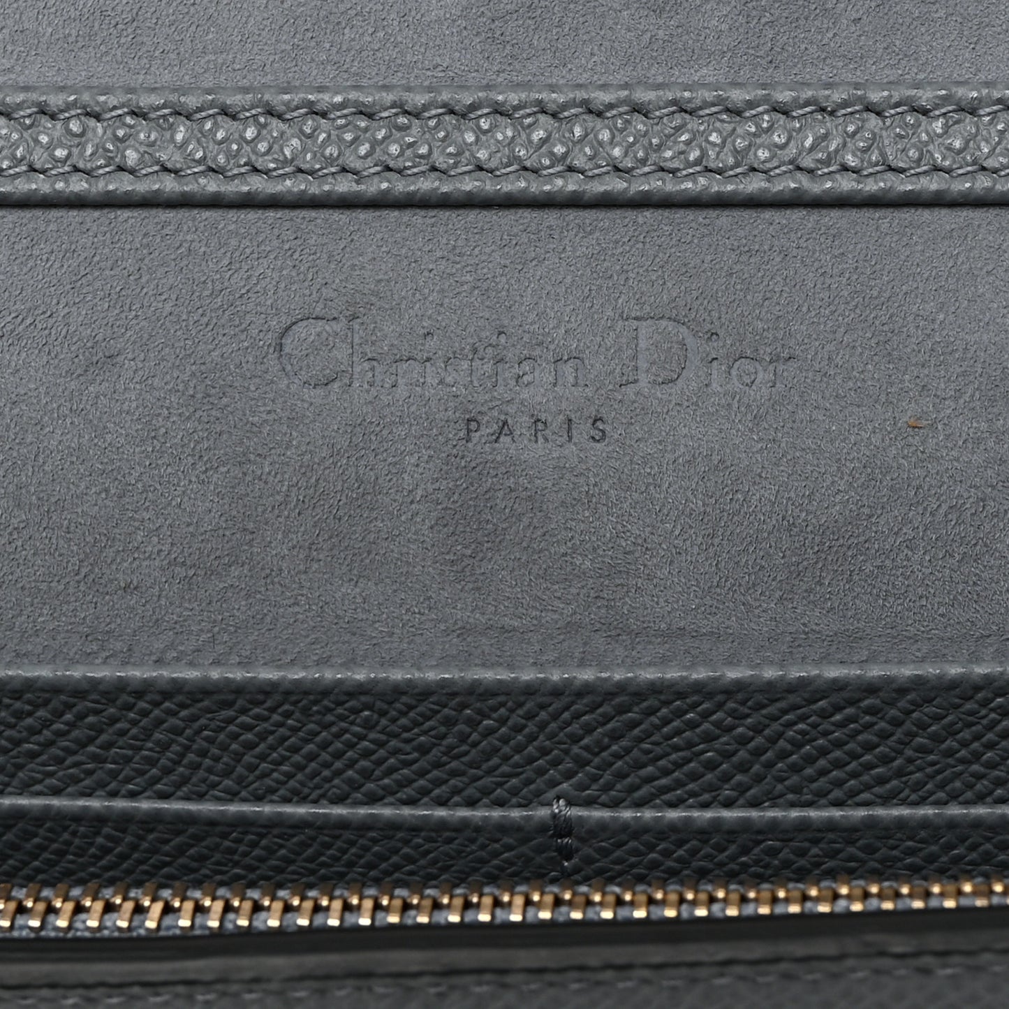 Grained Calfskin Saddle Chain Pouch Cloud Blue