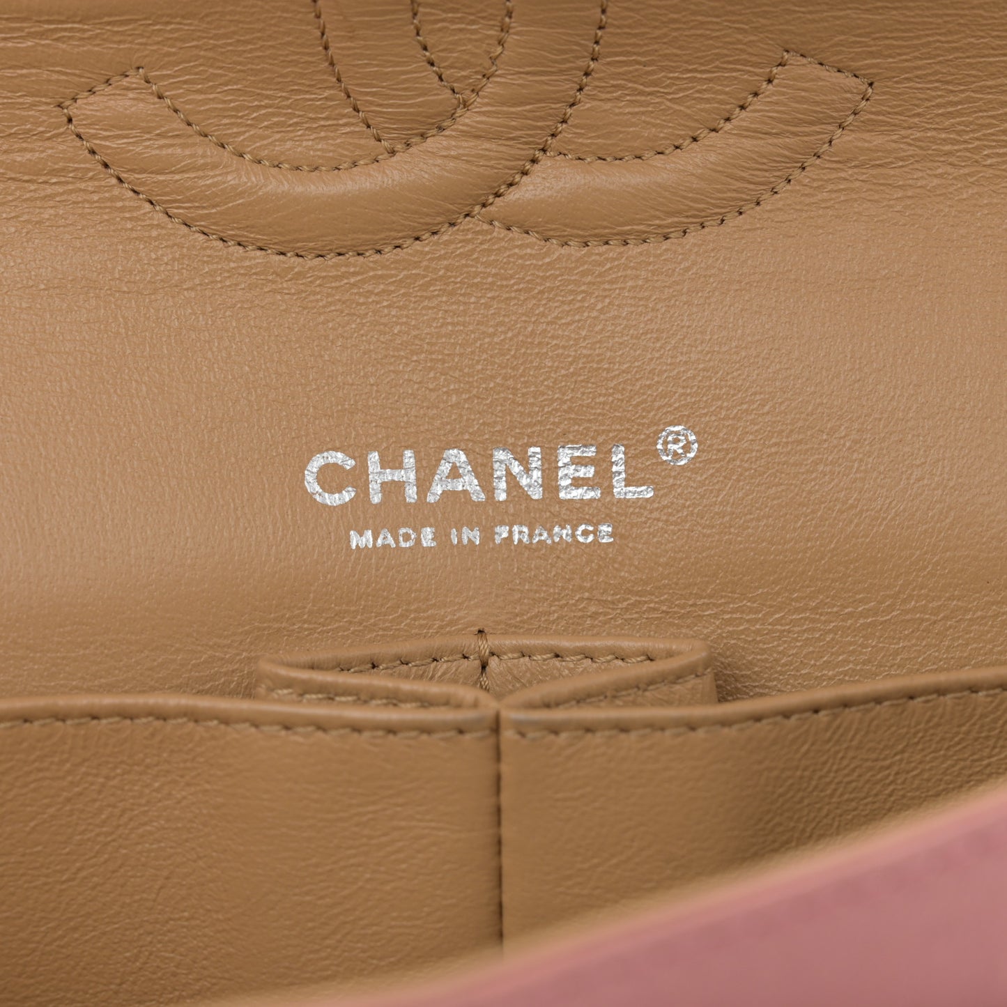Washed Lambskin Quilted Medium Double Flap Bijoux Chain Pink