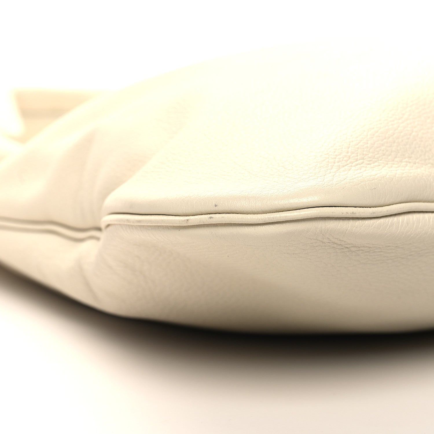 The Row Grained Calfskin Medium Everyday Shoulder Bag Ivory 8 of 10