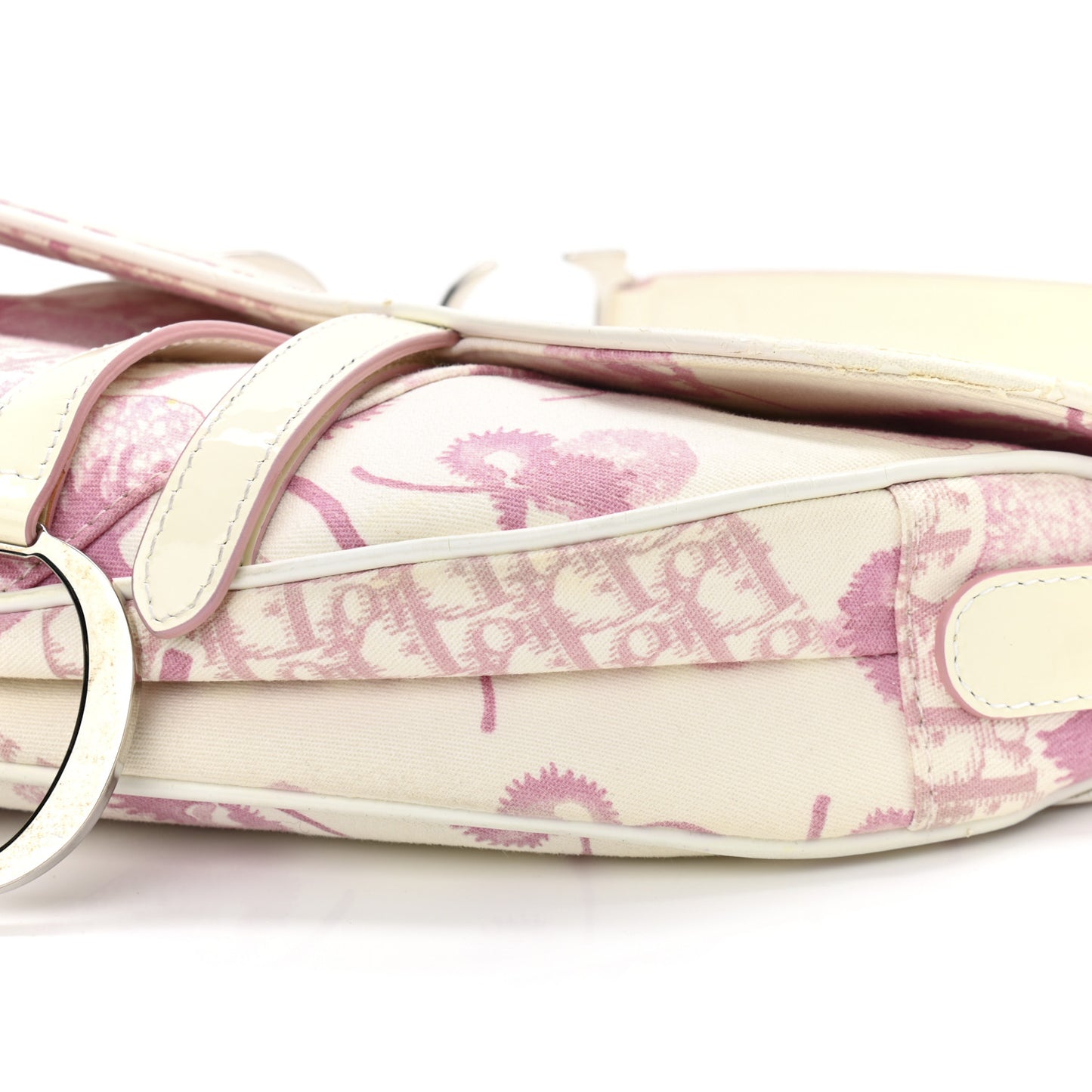 Monogram Floral Saddle Bag Pink