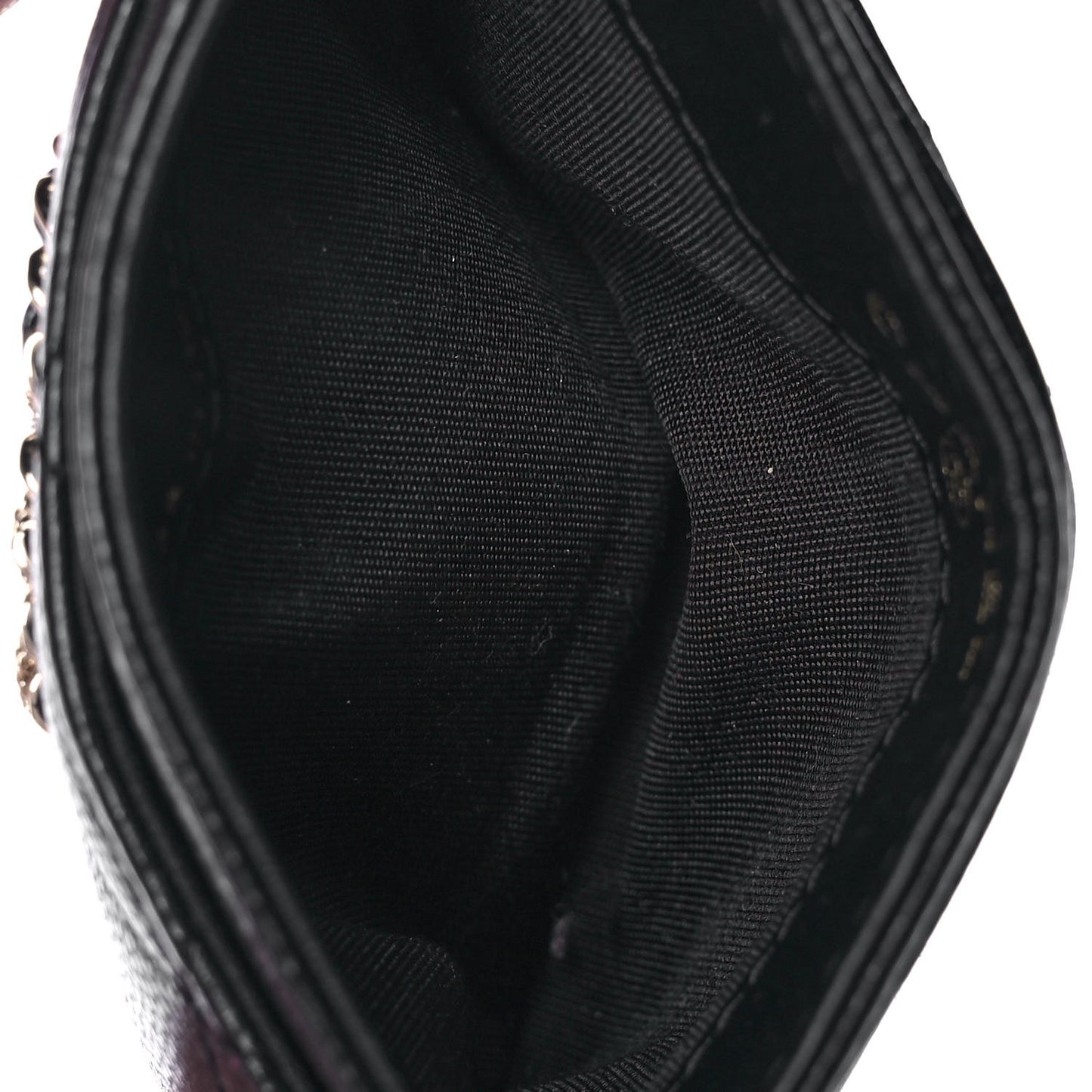 Caviar Quilted French New Wave Card Holder Black