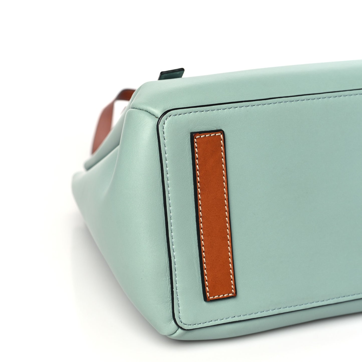 Boxcalf Lazo Tote Blue Tan