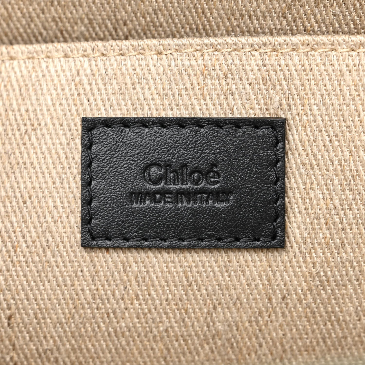 Chloe Linen Medium Woody Tote Wide Forest 6 of 10