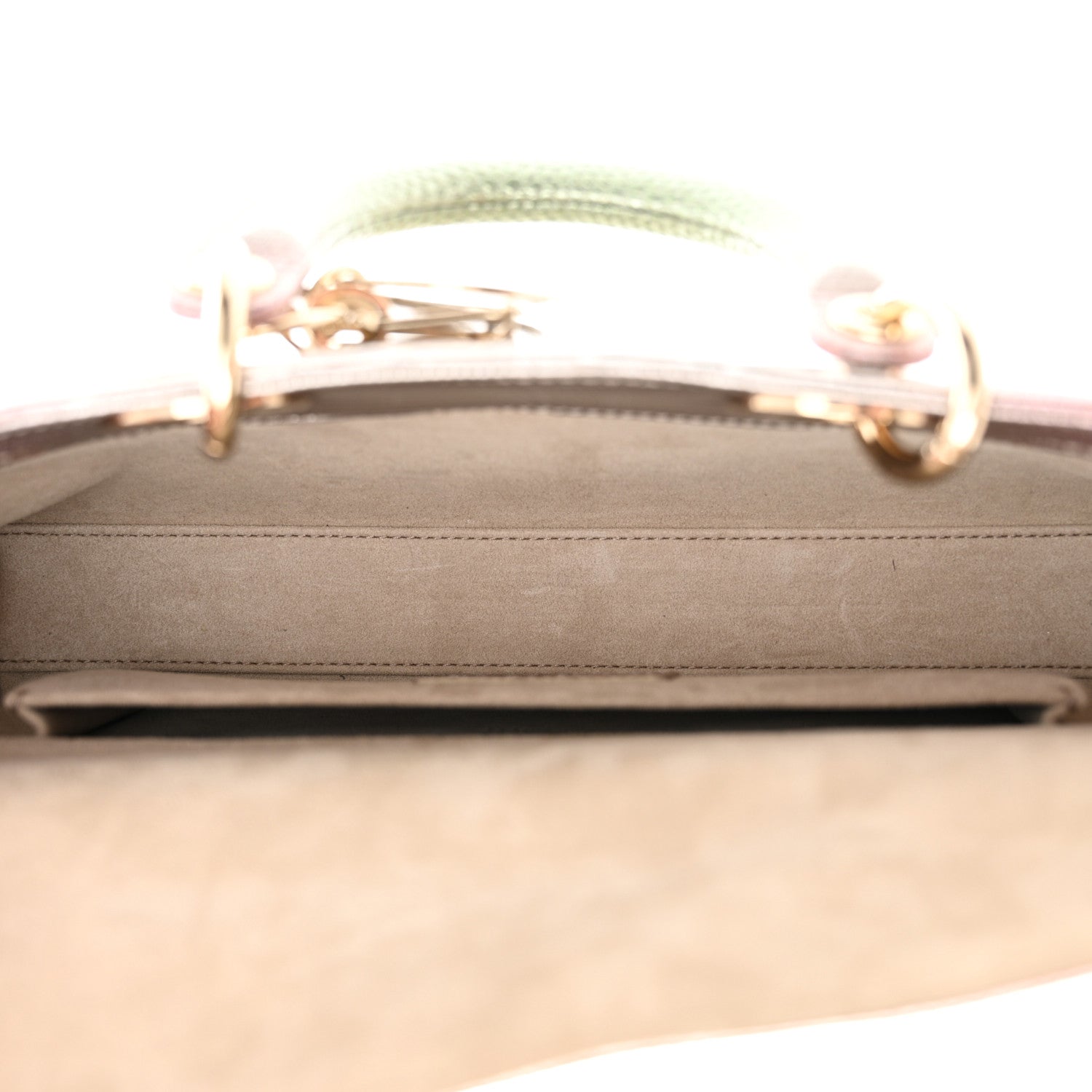 Christian Dior Lizard Gradient Medium Lady D-Joy Light Pink Green 5 of 12