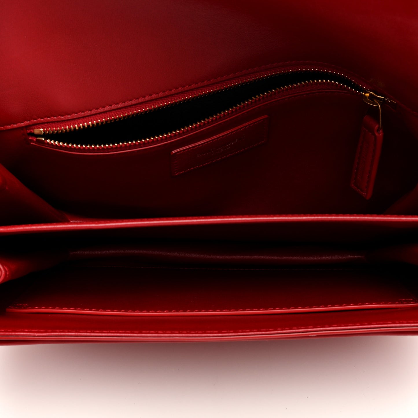 Smooth Calfskin Le Maillon Satchel Rouge Eros