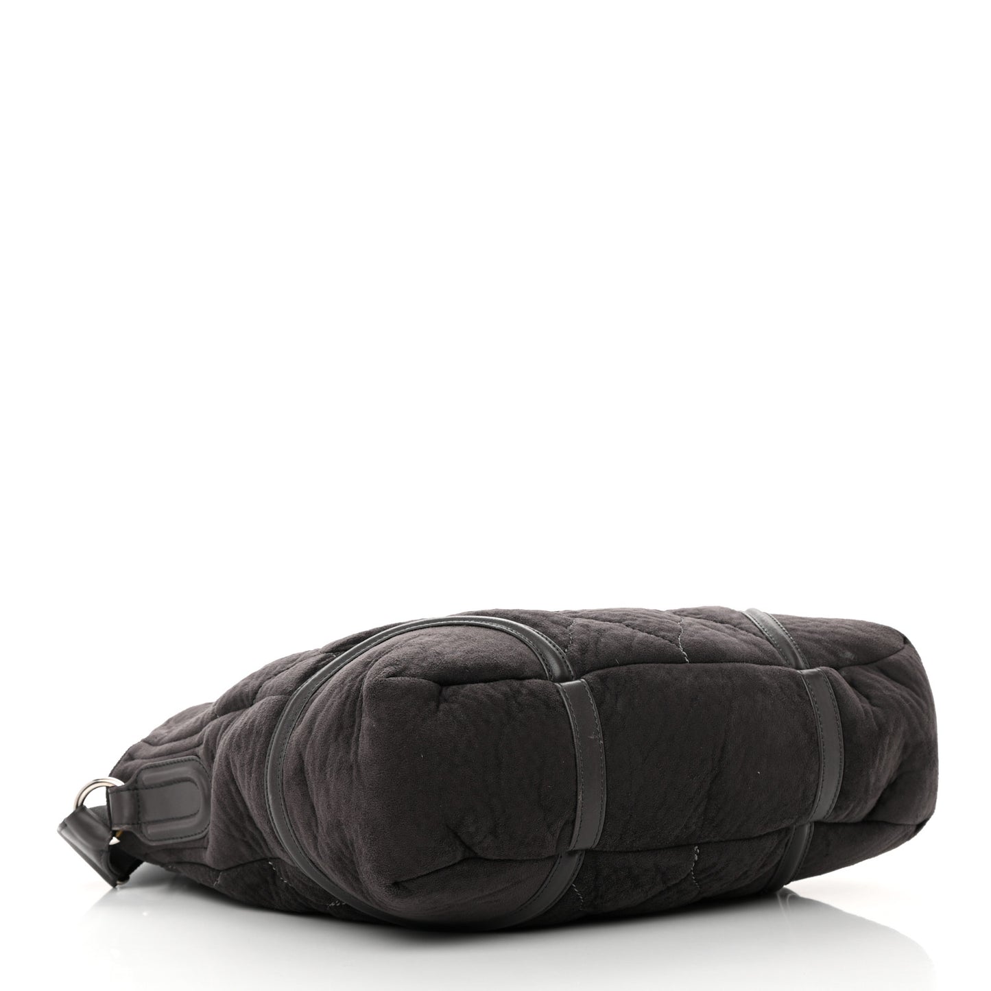 Microsuede Quilted Rodeo Drive Hobo Black