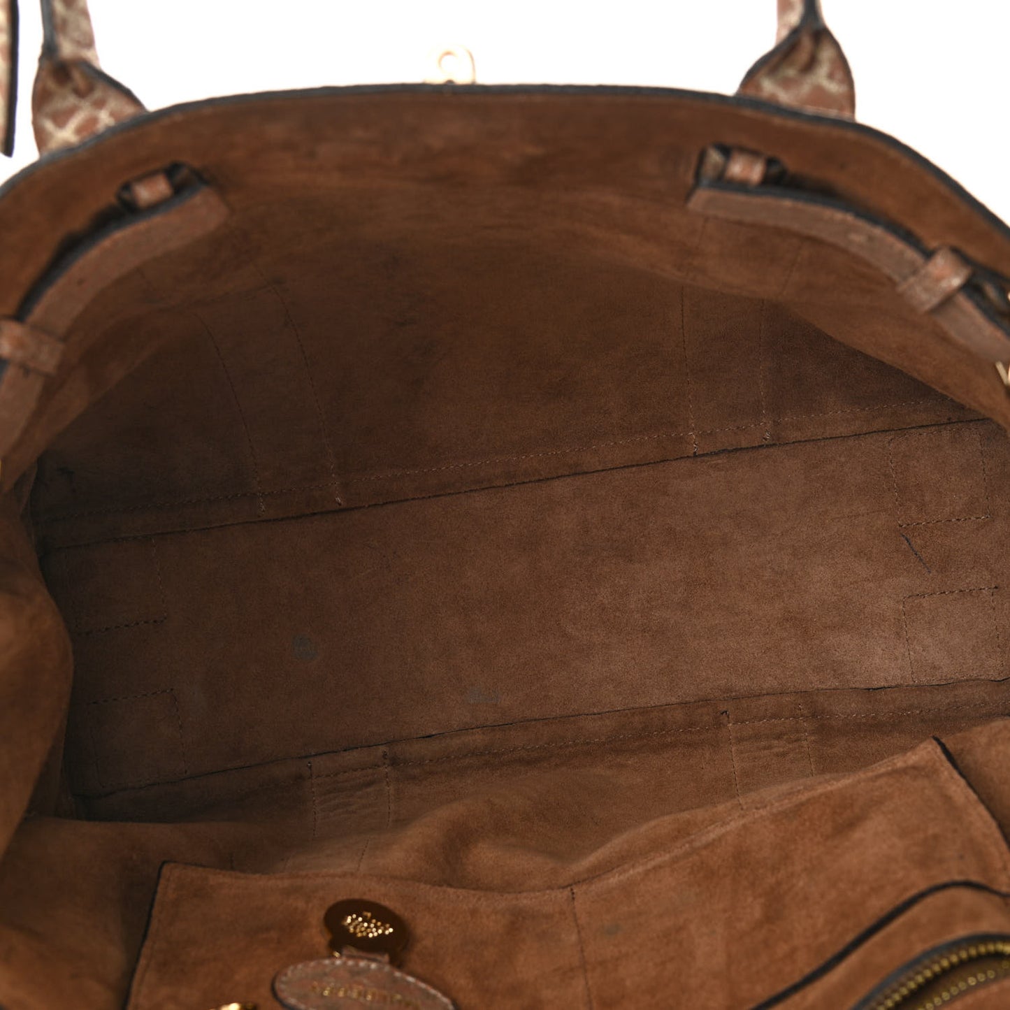 Metallic Snake Suede Bayswater Satchel