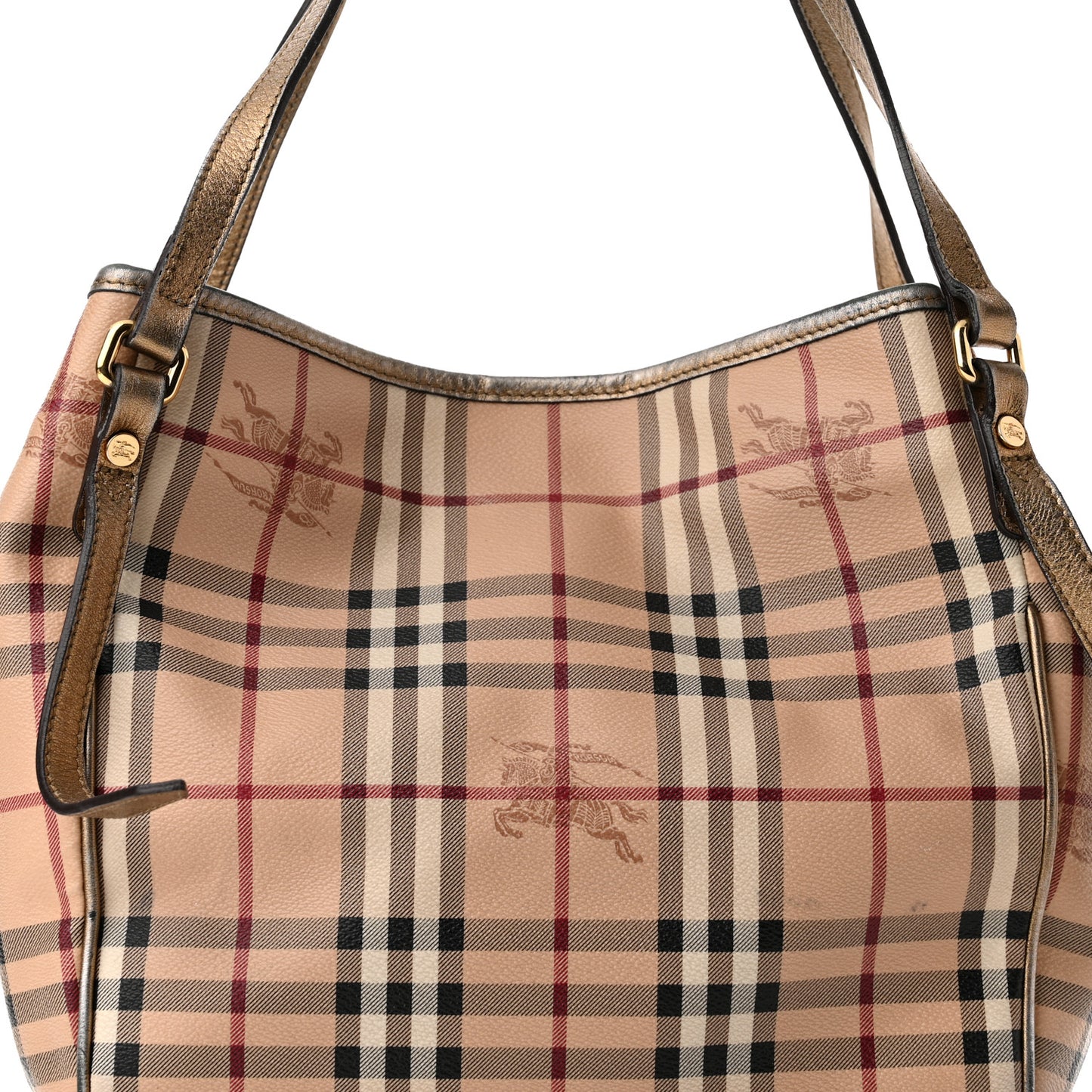Haymarket Check Small Canterbury Tote Bronze
