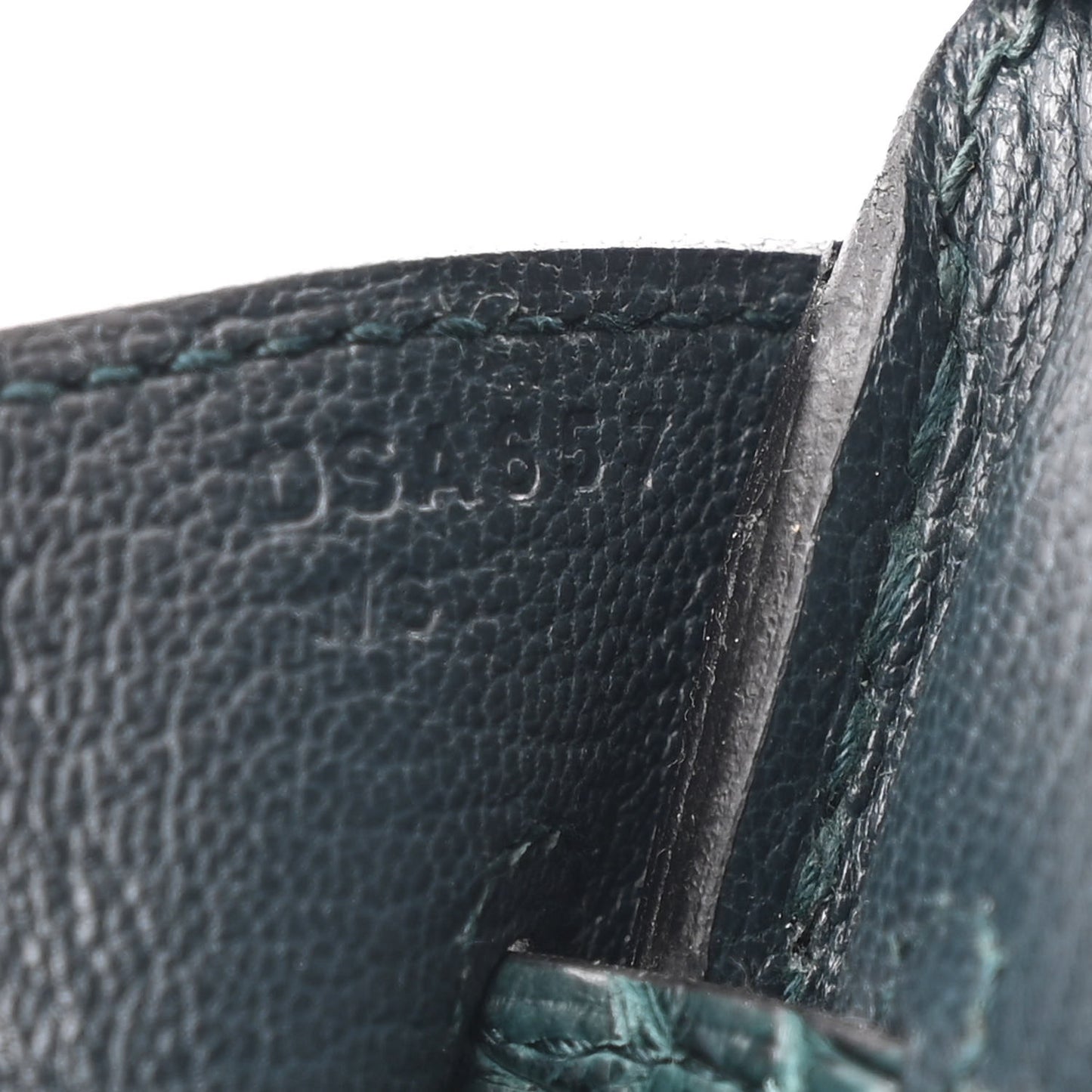 Togo Matte Alligator Birkin Touch 30 Vert Cypress