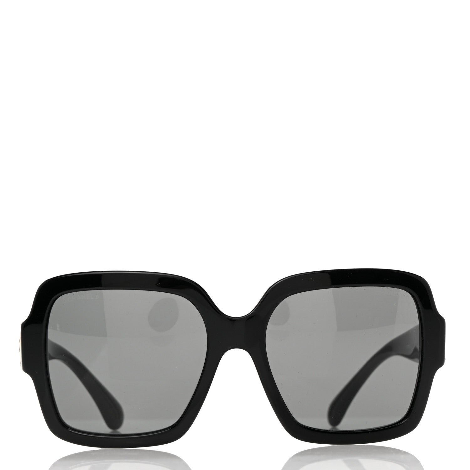 Chanel Acetate Square Heart Sunglasses 5479-A Black 2 of 8