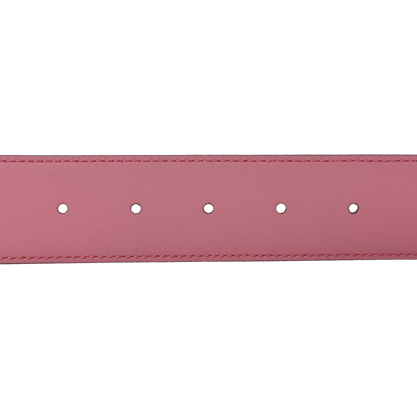 Moon Calfskin Interlocking G 37mm Belt 90 36 Glossy Pink